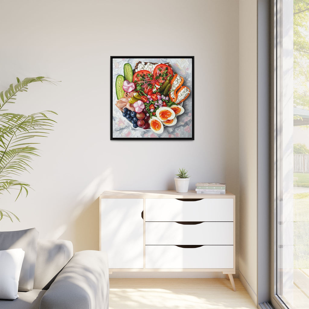 Healthy Meal Canvas Print Kitchen Art