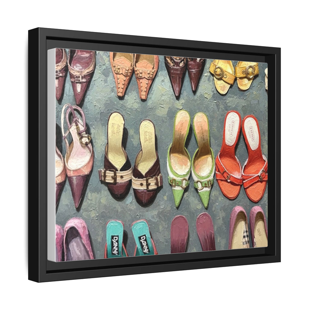 Luxury heels Matte Canvas, Framed (Multi-color)