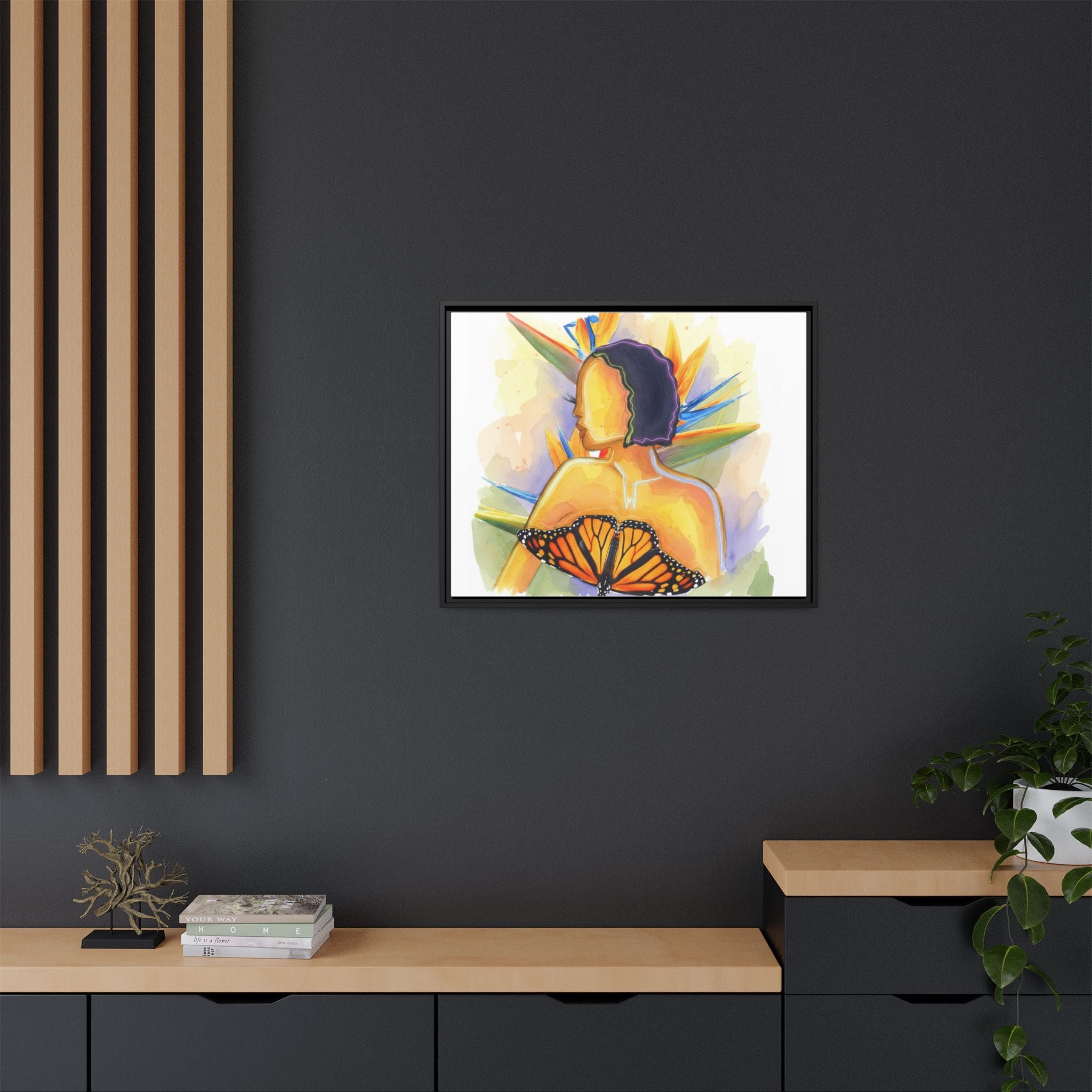 Matte Canvas, Framed (Multi-color)