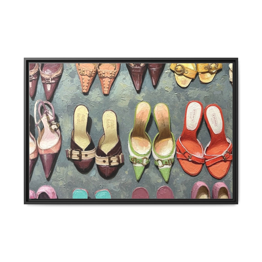 Luxury heels Matte Canvas, Framed (Multi-color)