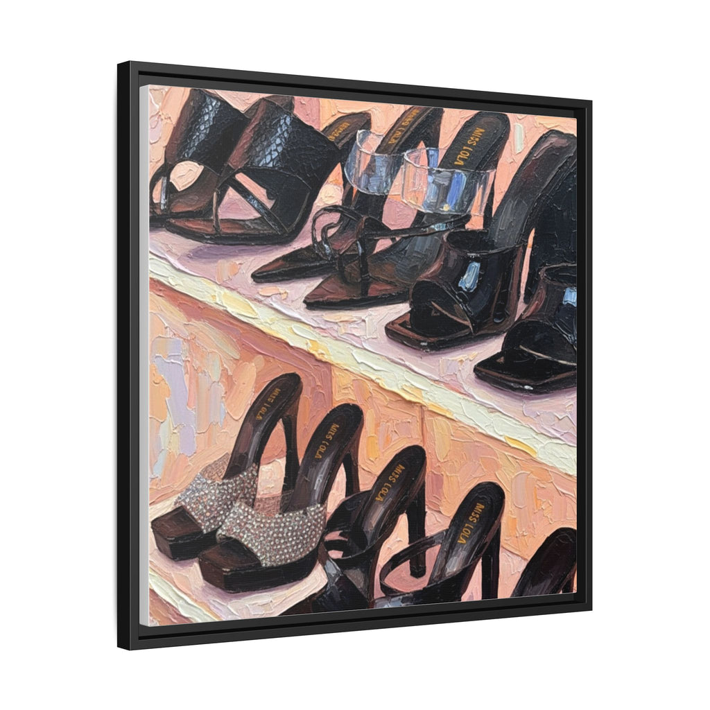 Luxury heels Matte Canvas, Framed (Multi-color)