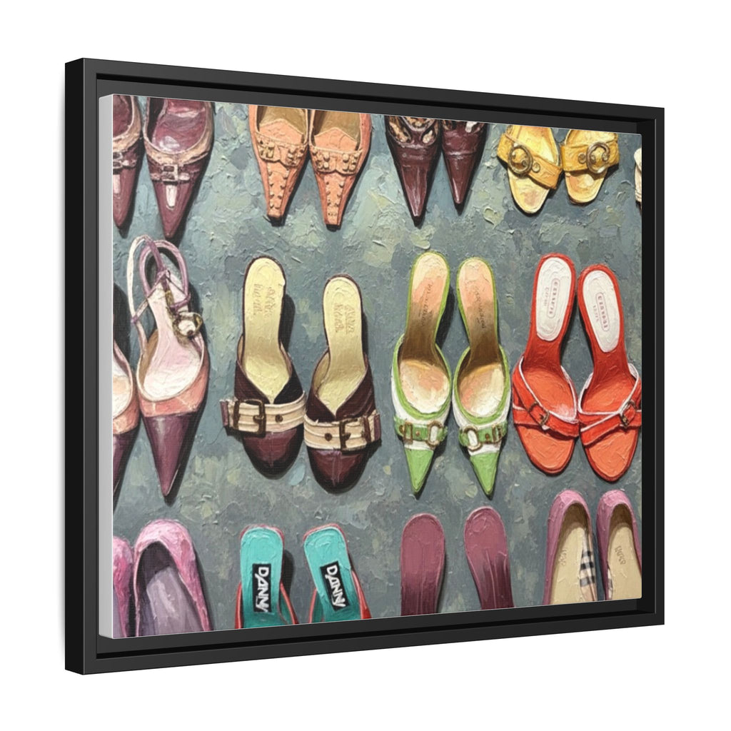 Luxury heels Matte Canvas, Framed (Multi-color)