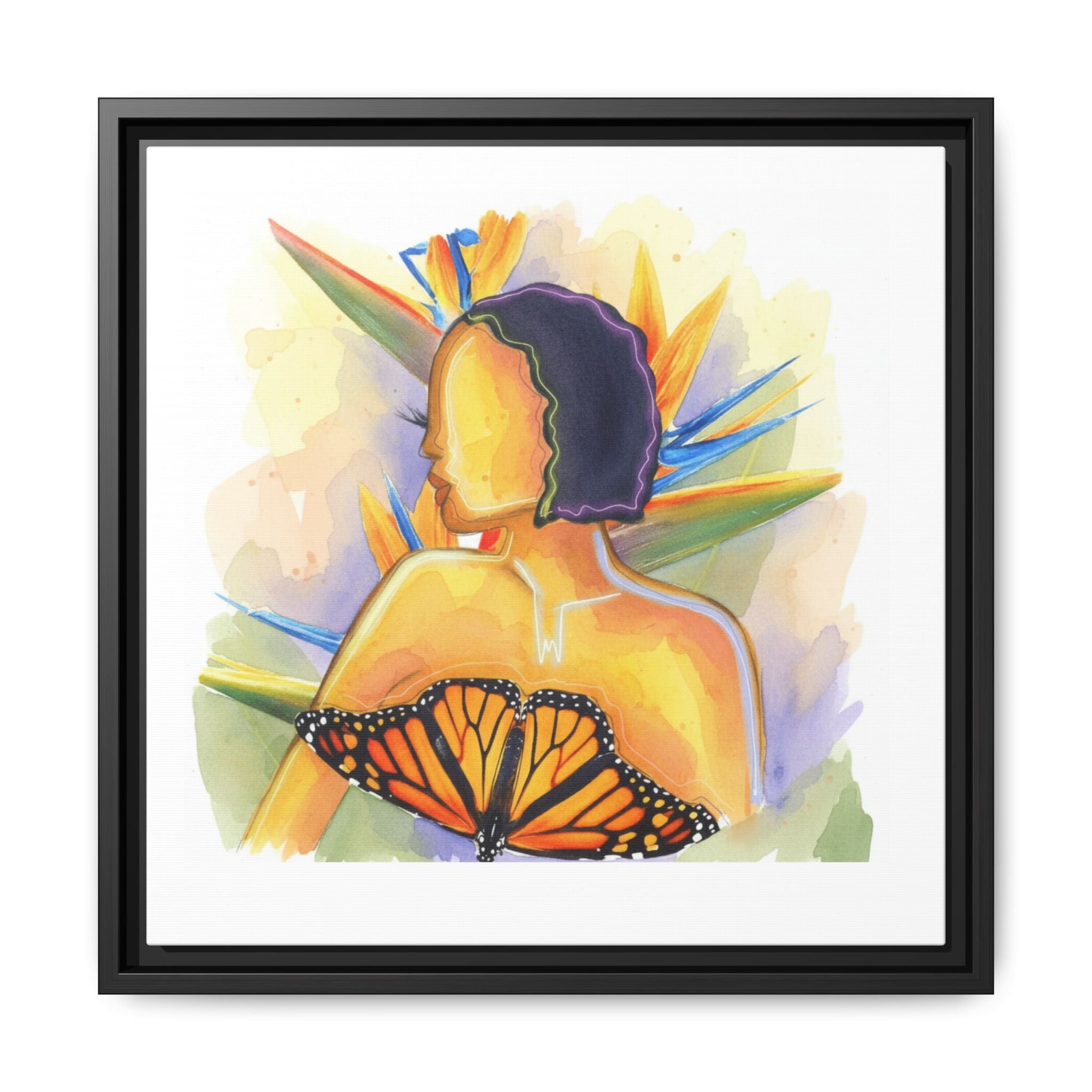 Matte Canvas, Framed (Multi-color)