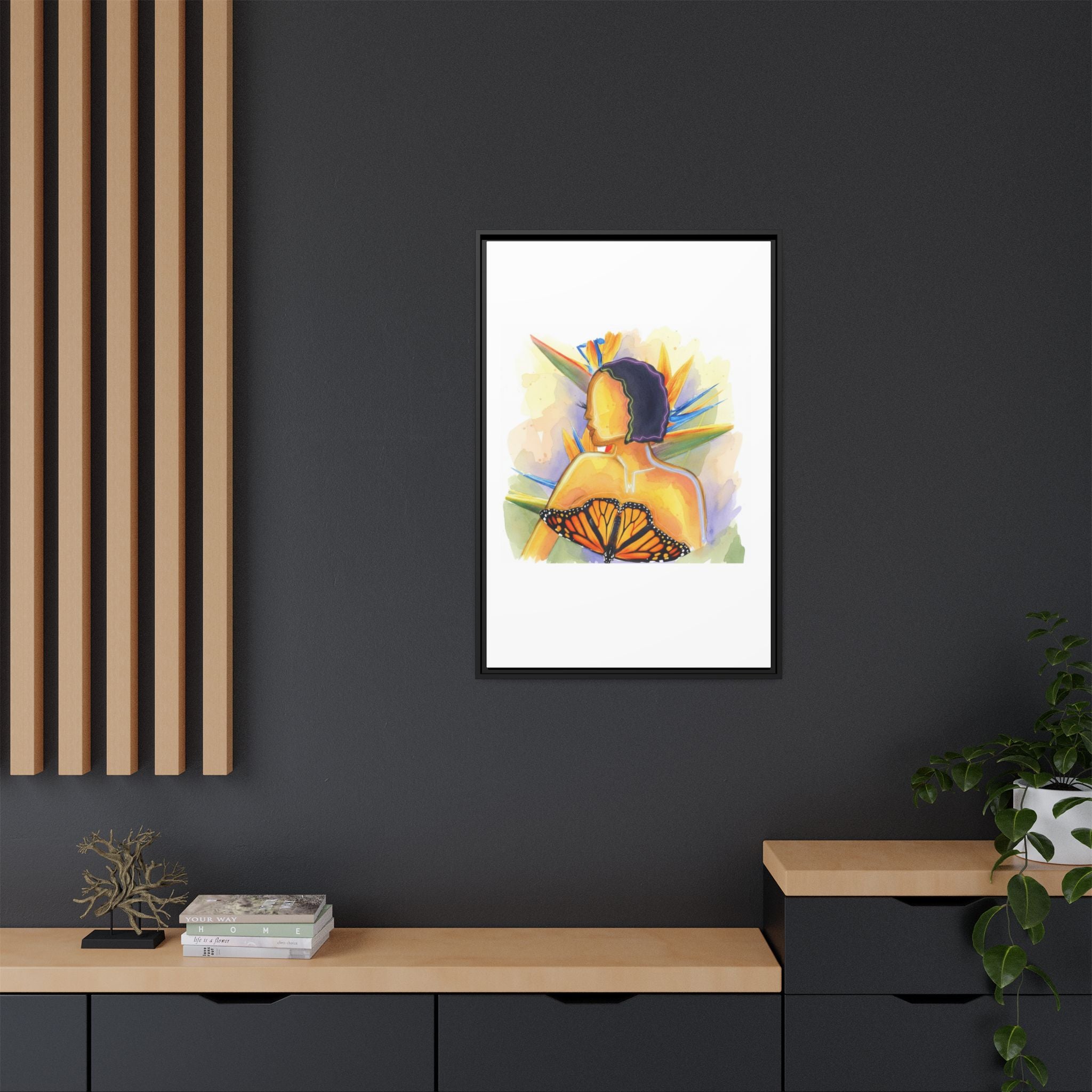 Matte Canvas, Framed (Multi-color)