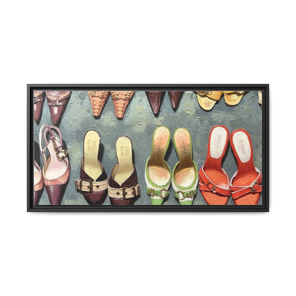 Luxury heels Matte Canvas, Framed (Multi-color)