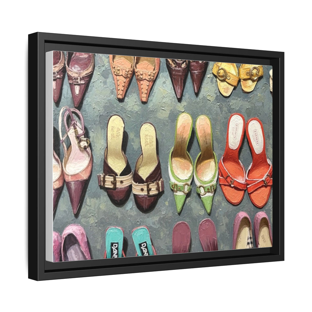 Luxury heels Matte Canvas, Framed (Multi-color)