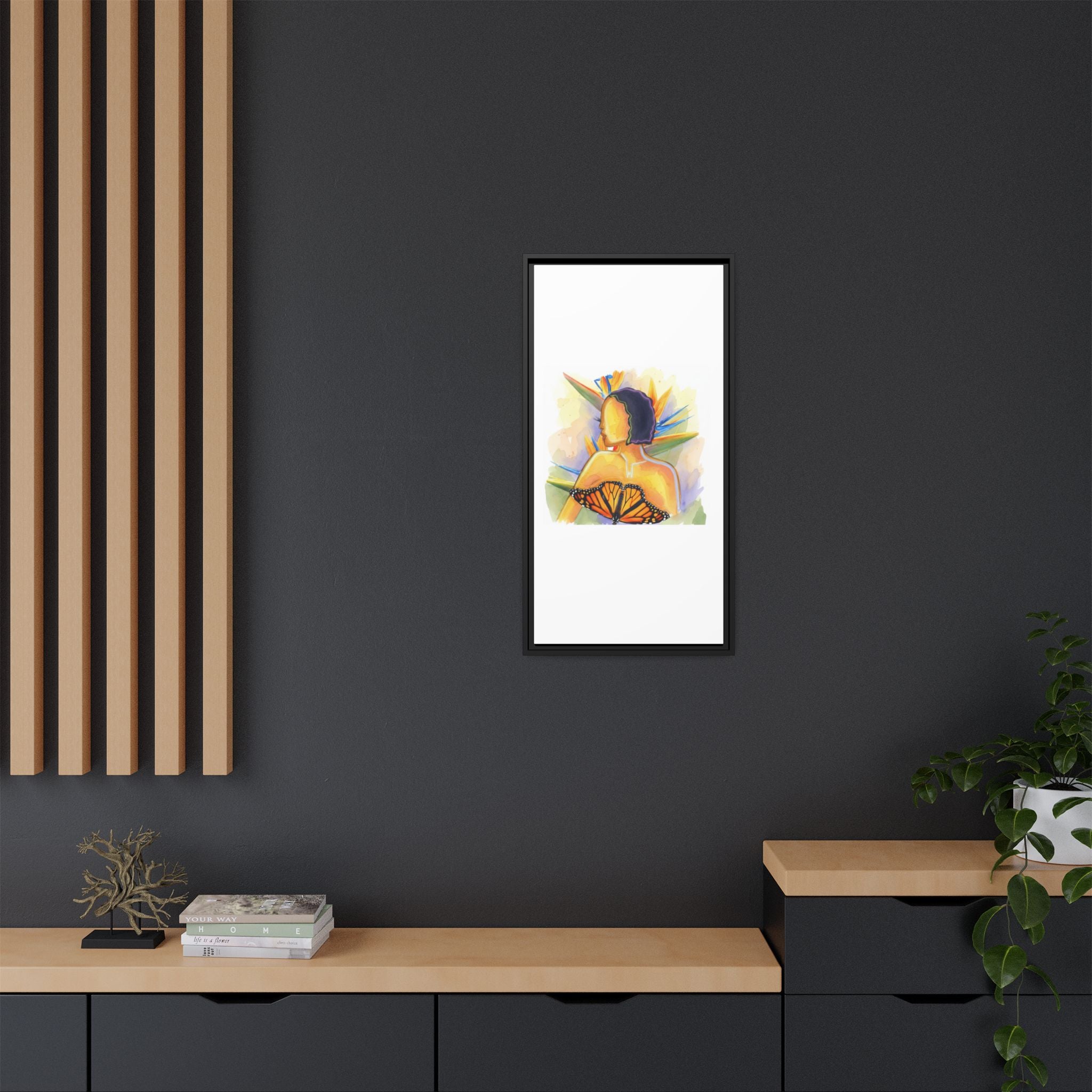 Matte Canvas, Framed (Multi-color)