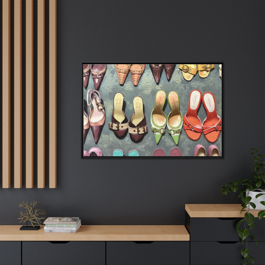 Luxury heels Matte Canvas, Framed (Multi-color)
