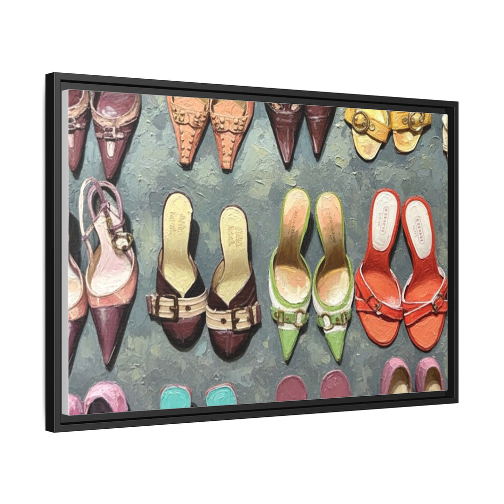Luxury heels Matte Canvas, Framed (Multi-color)