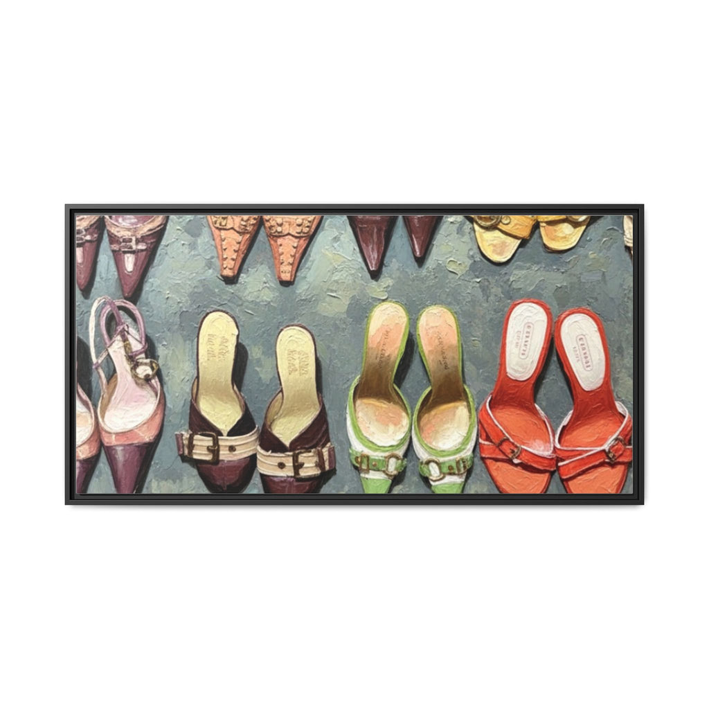 Luxury heels Matte Canvas, Framed (Multi-color)