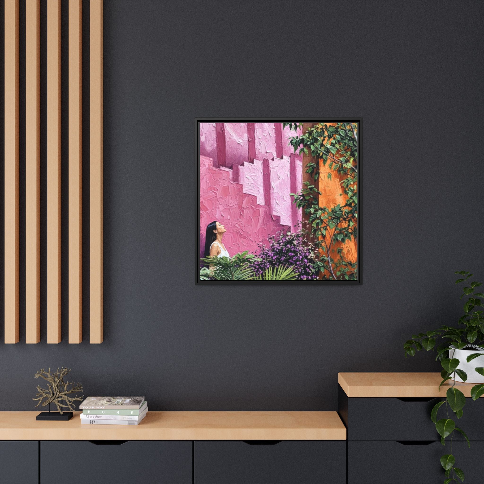Matte Canvas, Framed (Multi-color)