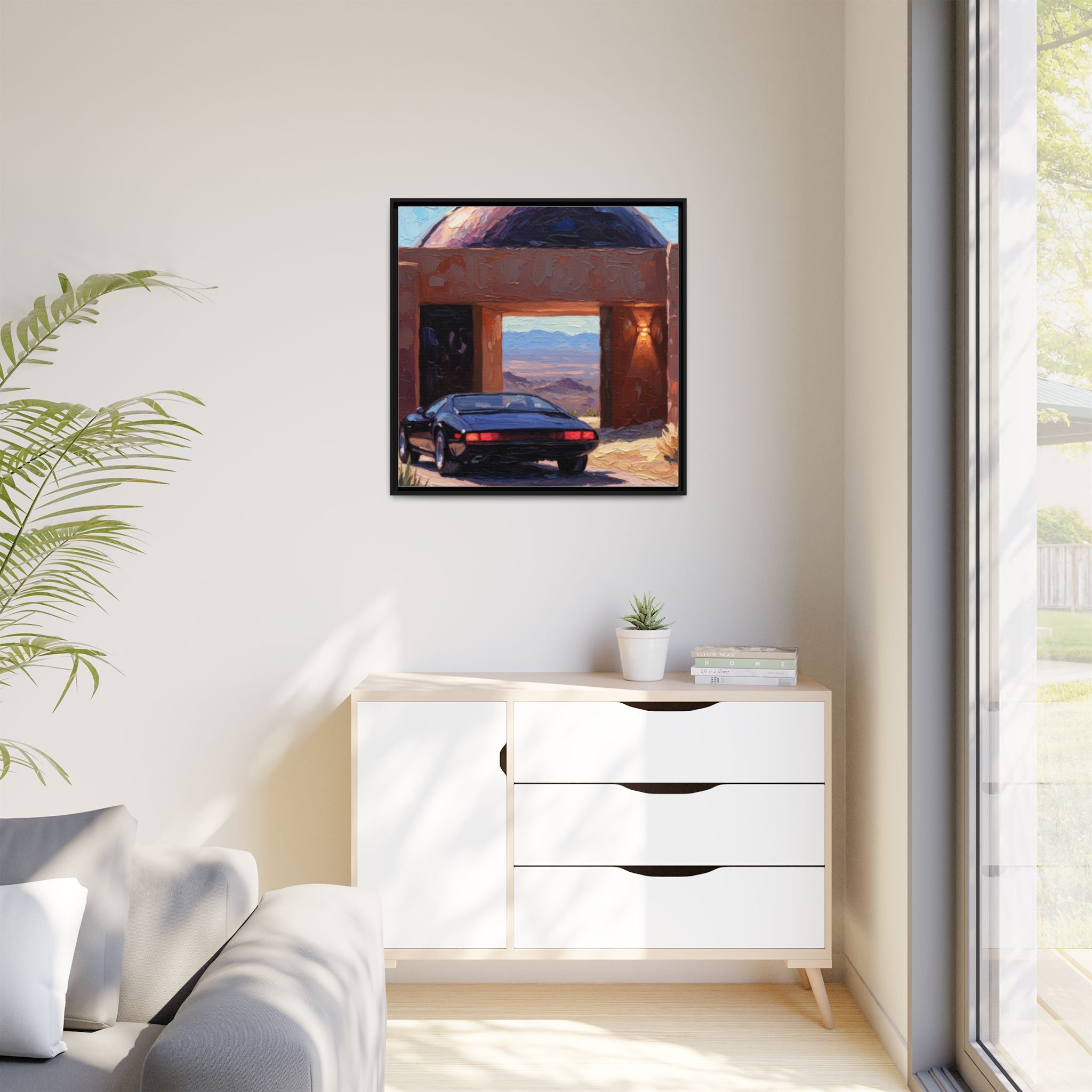 Matte Canvas, Framed (Multi-color)