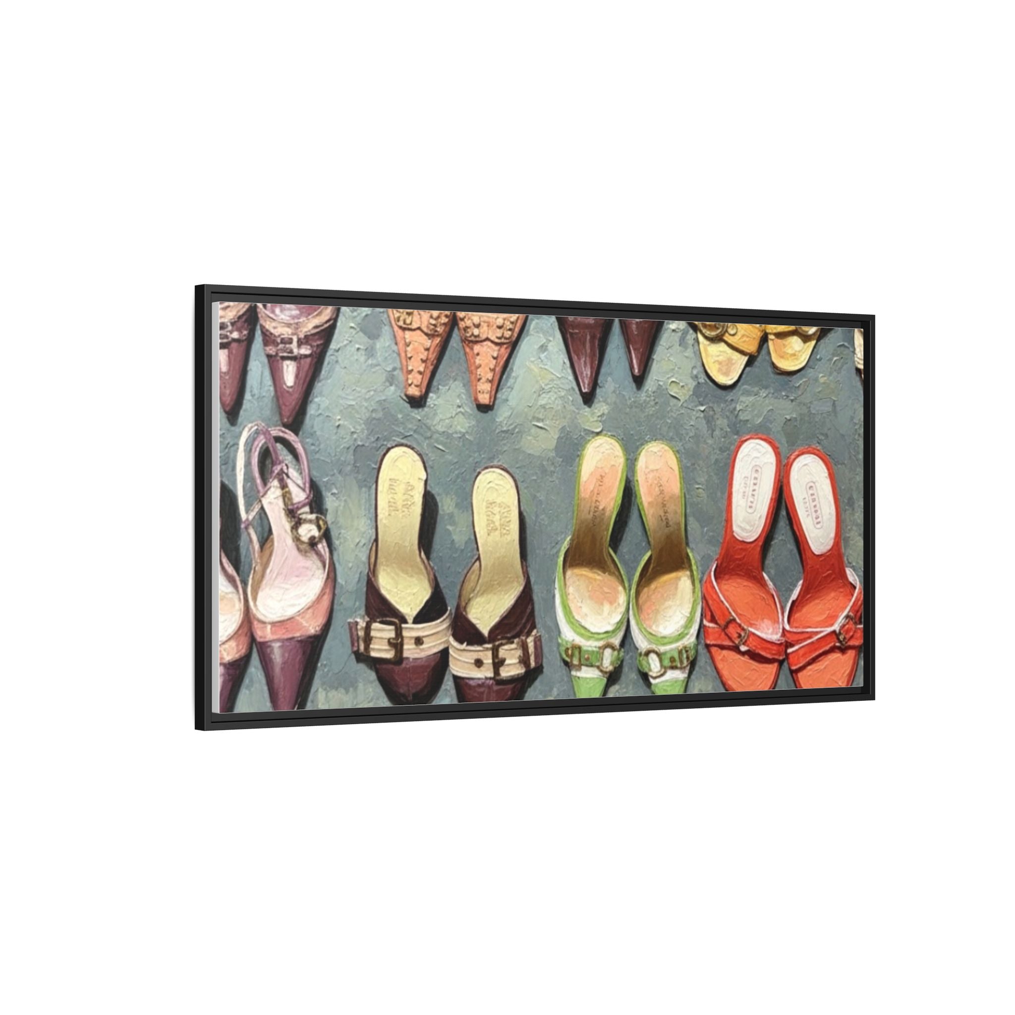 Luxury heels Matte Canvas, Framed (Multi-color)