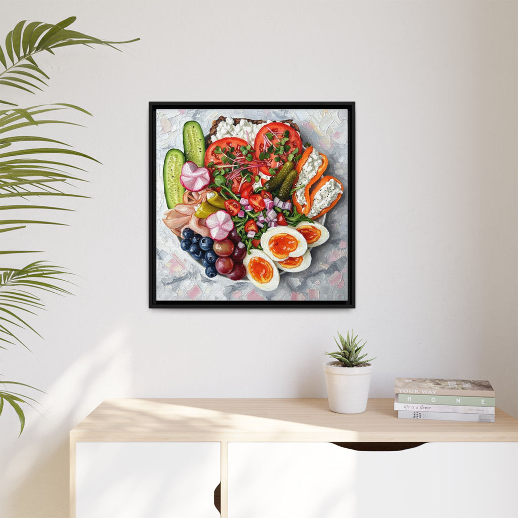Healthy Meal Canvas Print Kitchen Art