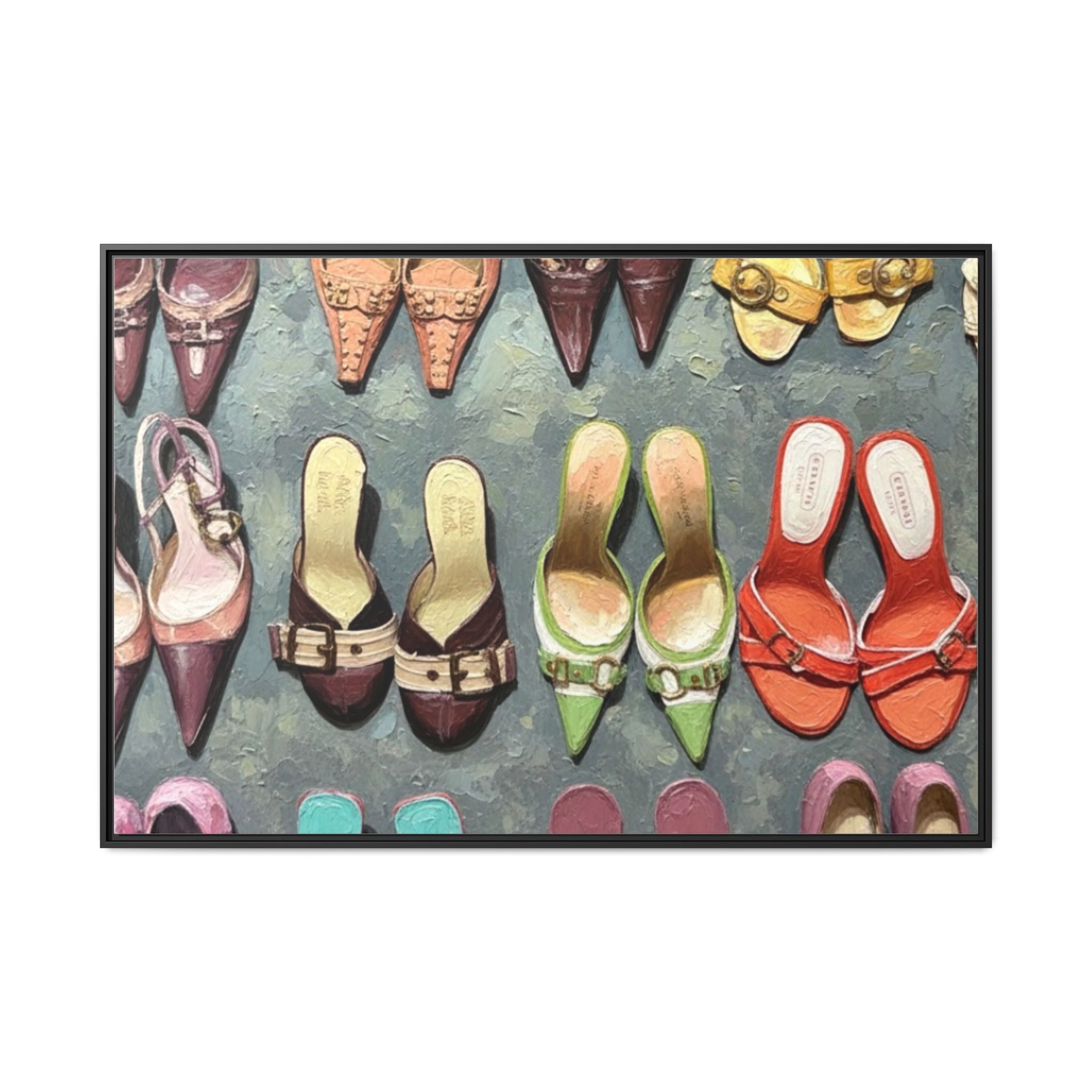 Luxury heels Matte Canvas, Framed (Multi-color)