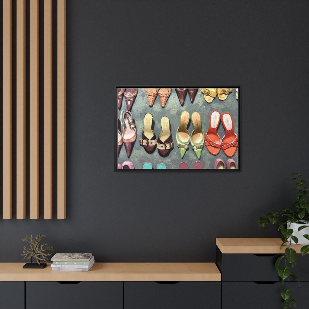 Luxury heels Matte Canvas, Framed (Multi-color)