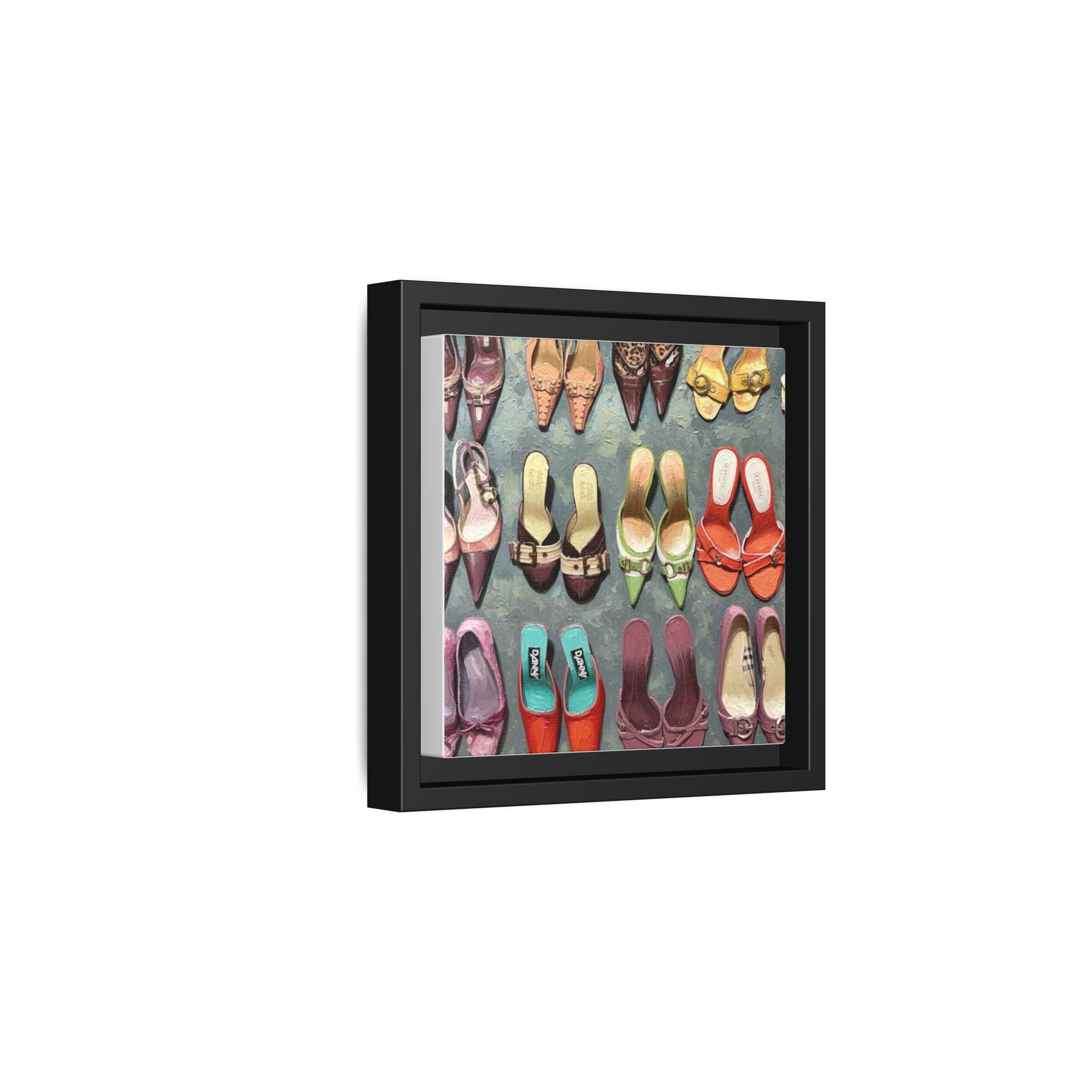 Luxury heels Matte Canvas, Framed (Multi-color)