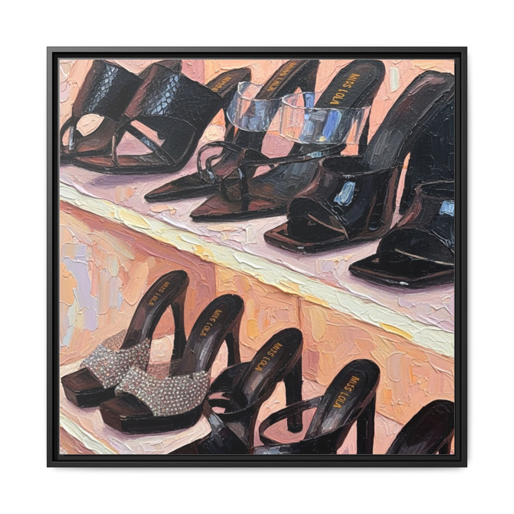 Luxury heels Matte Canvas, Framed (Multi-color)