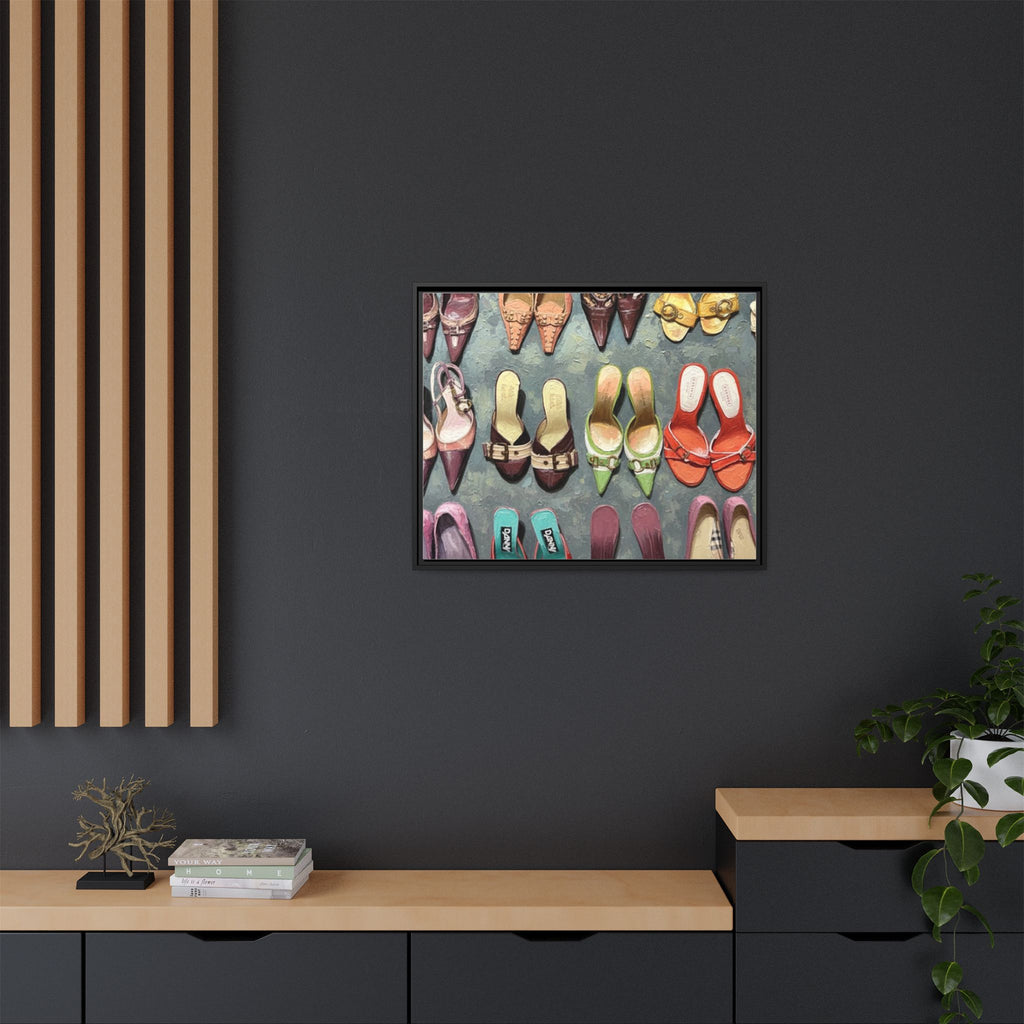 Luxury heels Matte Canvas, Framed (Multi-color)