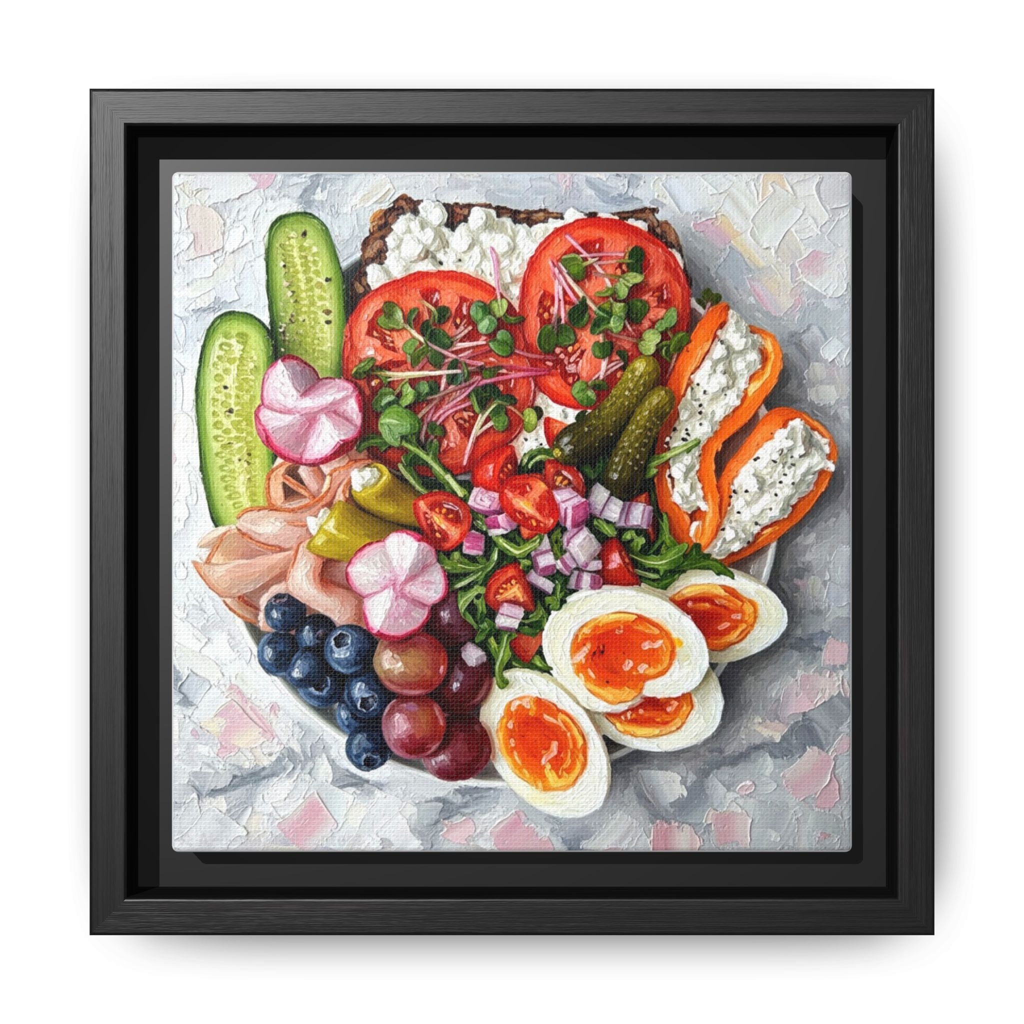 Healthy Meal Canvas Print Kitchen Art