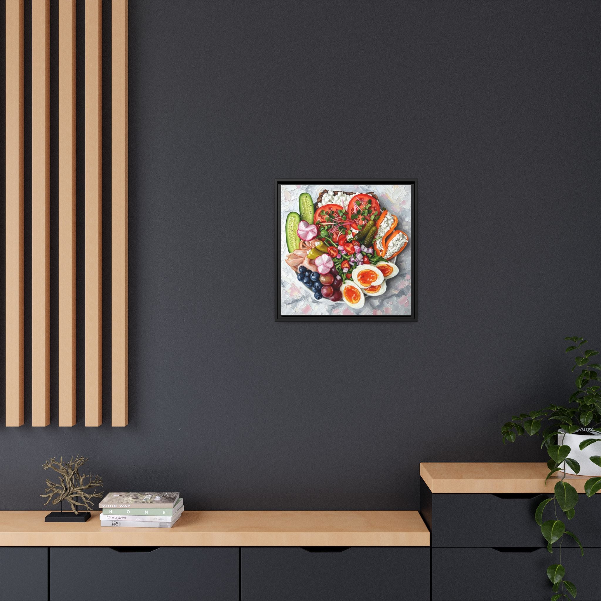Healthy Meal Canvas Print Kitchen Art