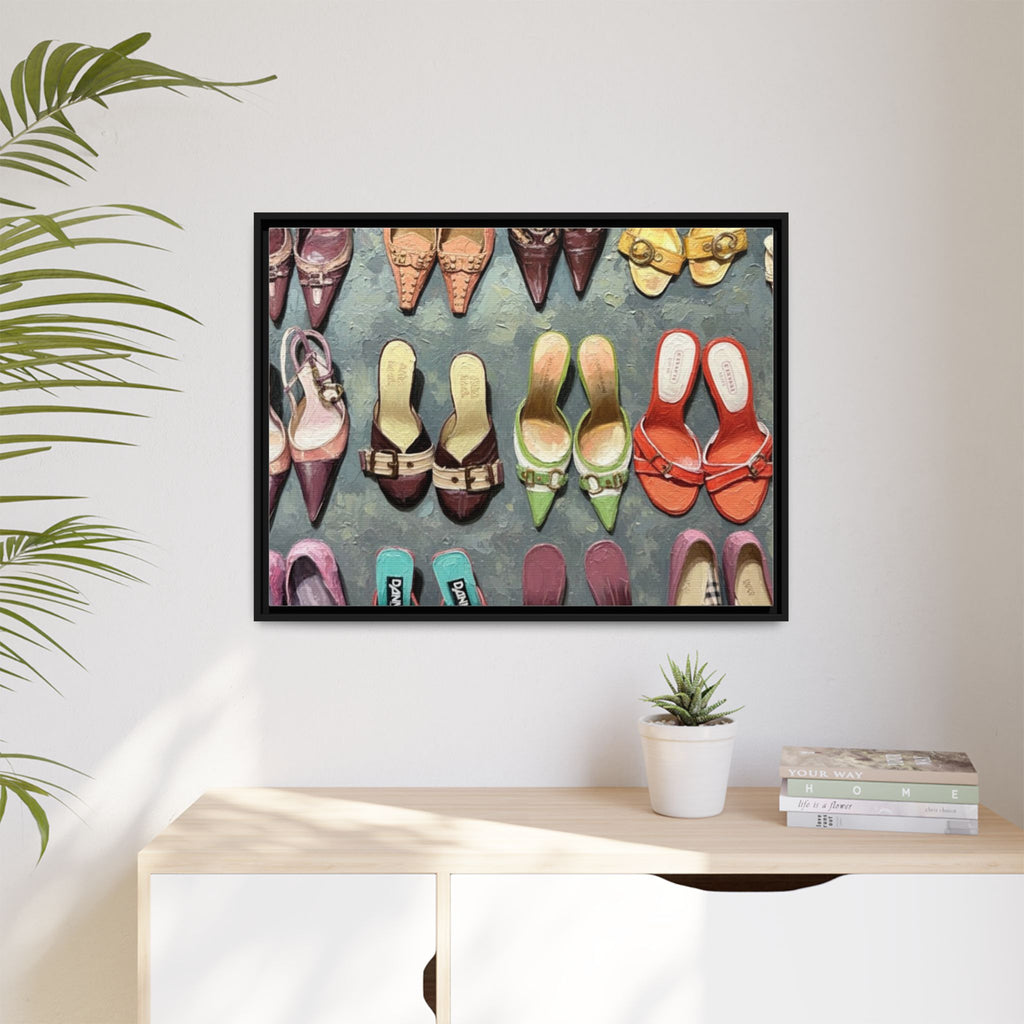 Luxury heels Matte Canvas, Framed (Multi-color)