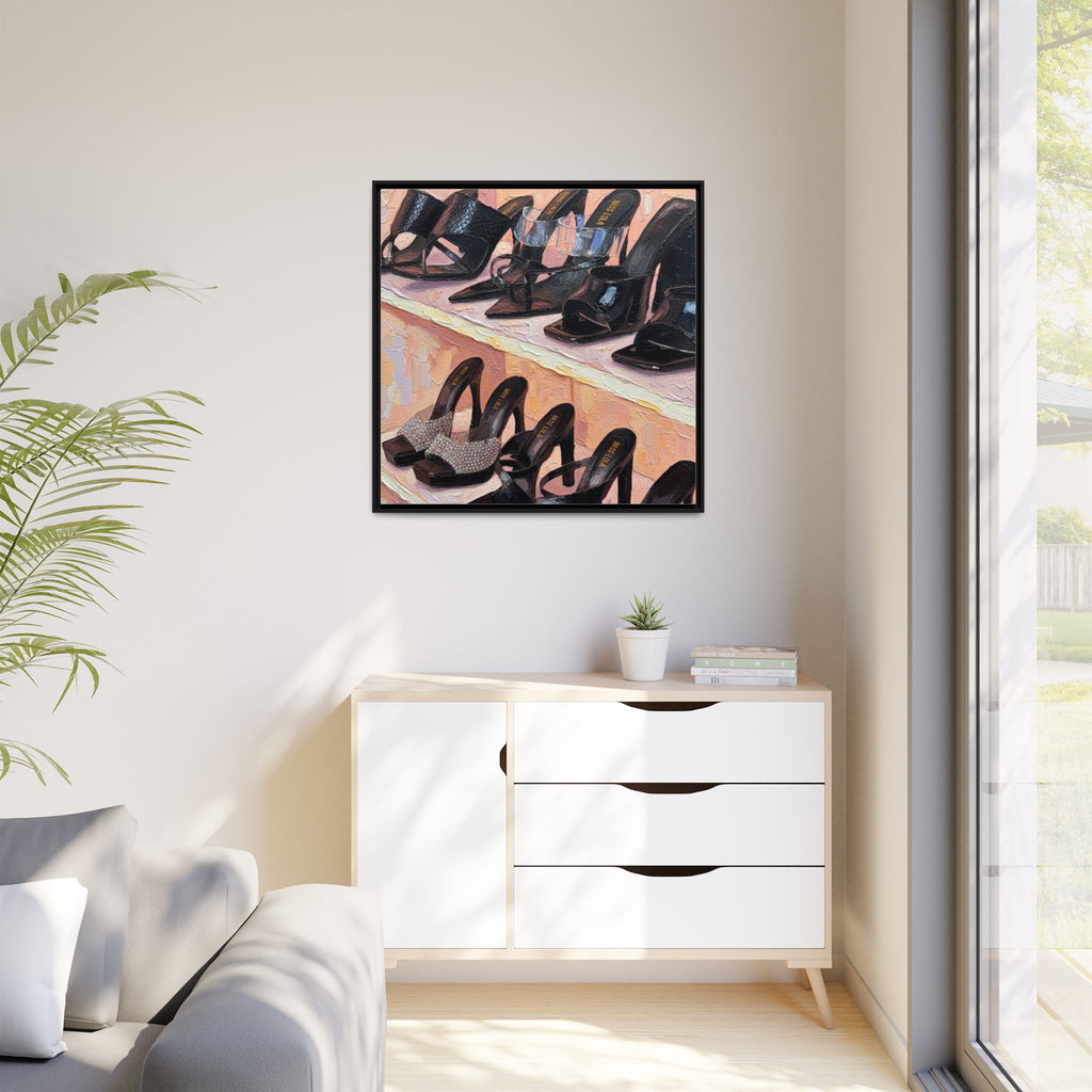 Luxury heels Matte Canvas, Framed (Multi-color)