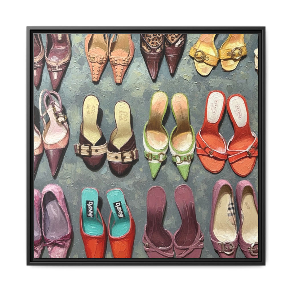 Luxury heels Matte Canvas, Framed (Multi-color)