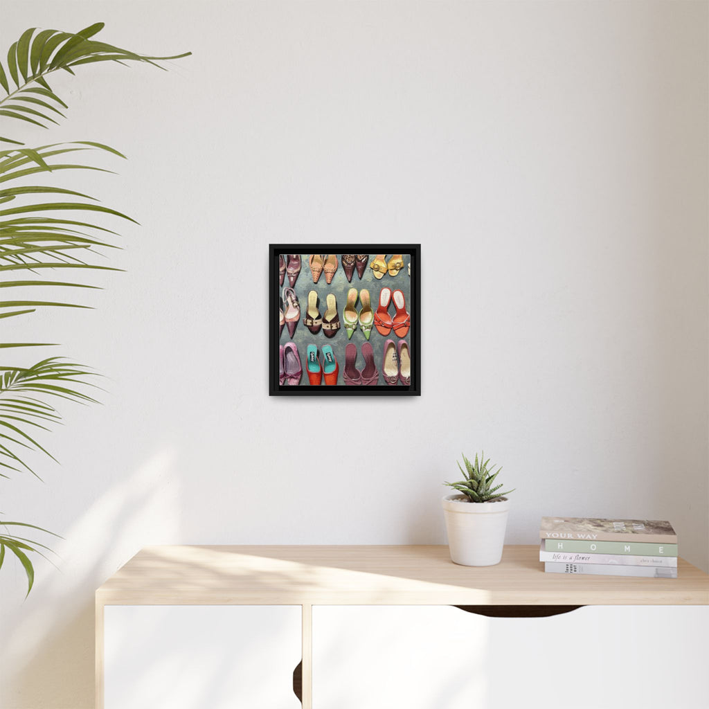 Luxury heels Matte Canvas, Framed (Multi-color)