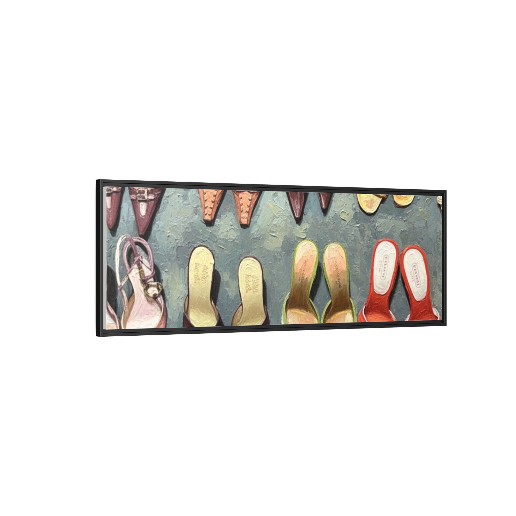 Luxury heels Matte Canvas, Framed (Multi-color)