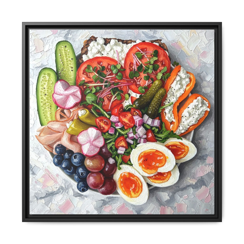 Healthy Meal Canvas Print Kitchen Art