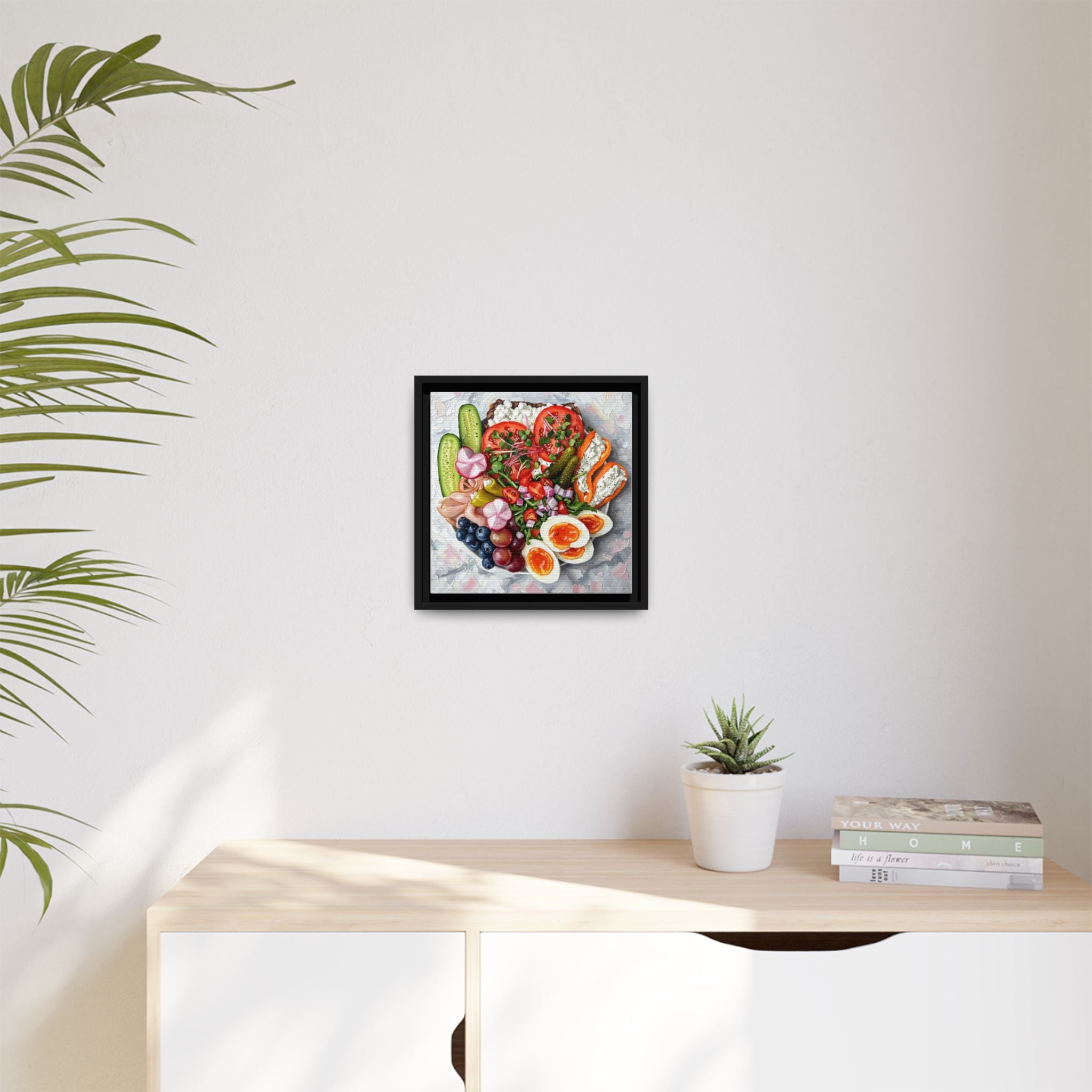 Healthy Meal Canvas Print Kitchen Art