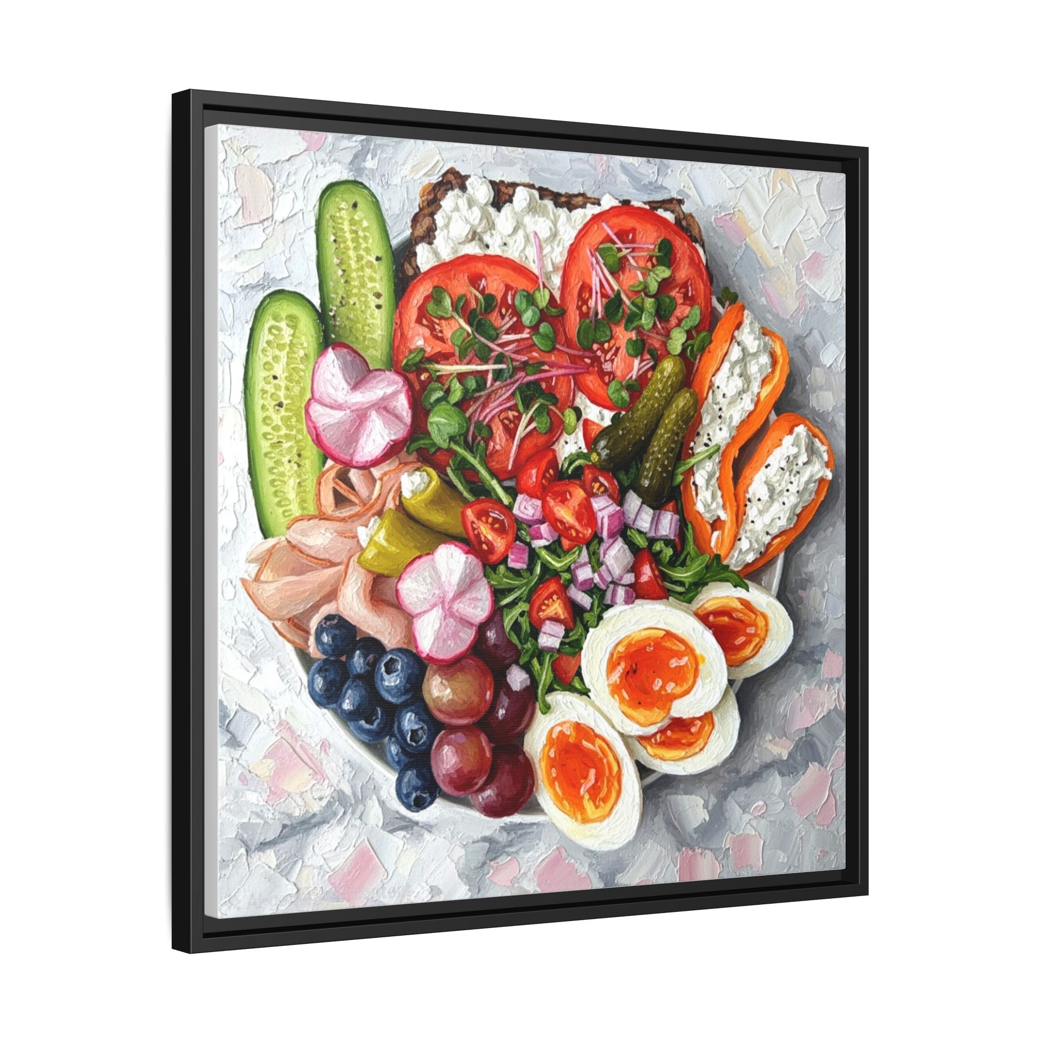 Healthy Meal Canvas Print Kitchen Art