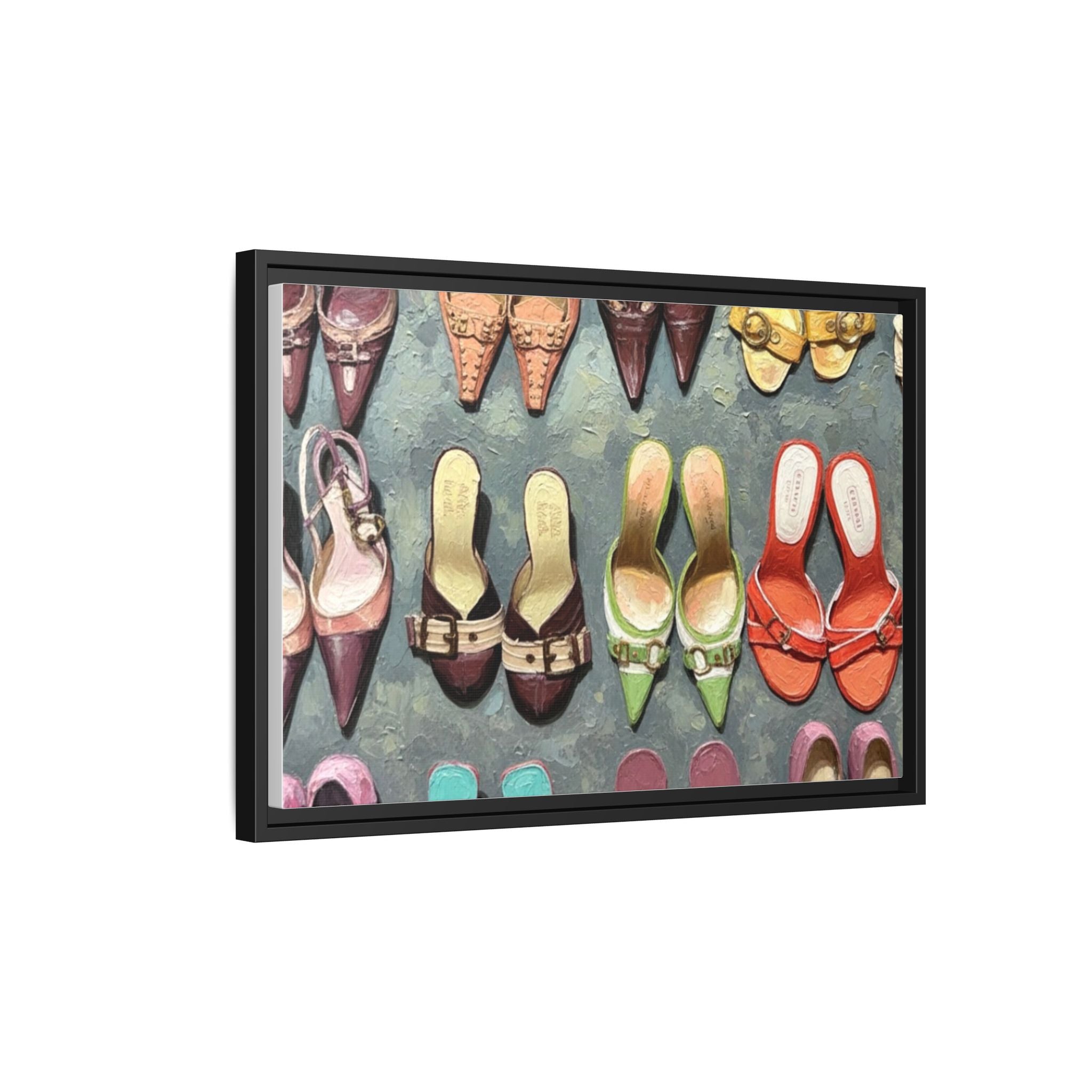 Luxury heels Matte Canvas, Framed (Multi-color)