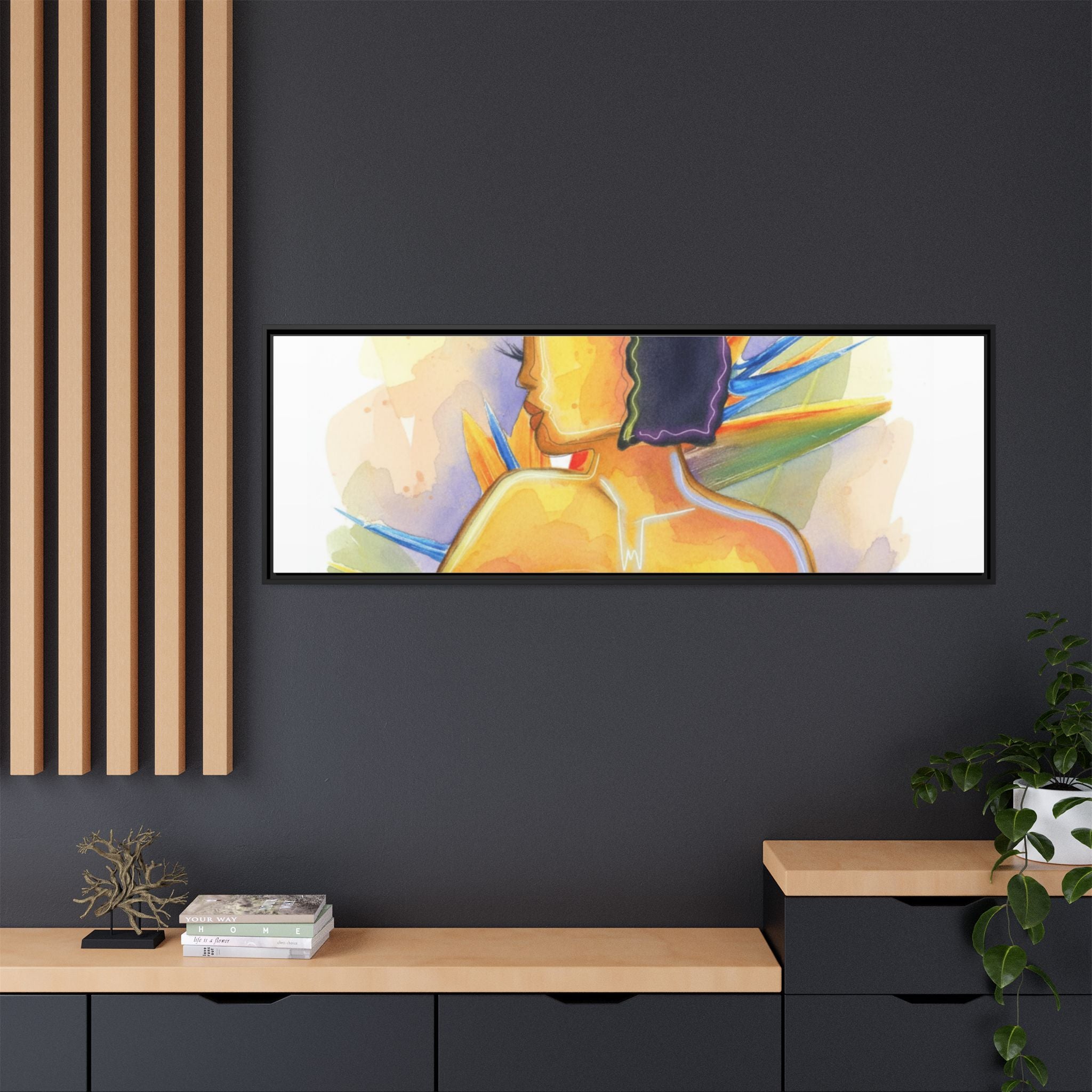 Matte Canvas, Framed (Multi-color)