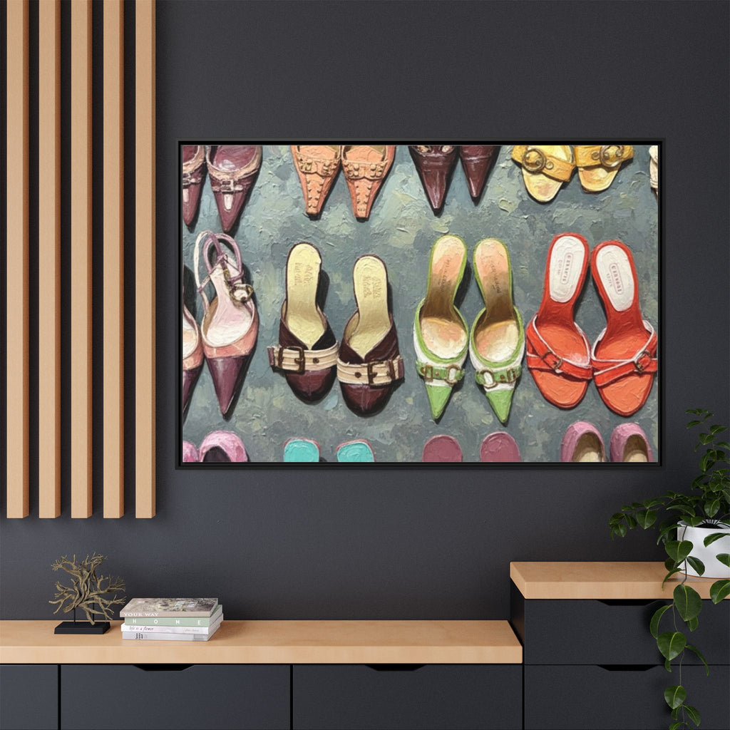 Luxury heels Matte Canvas, Framed (Multi-color)