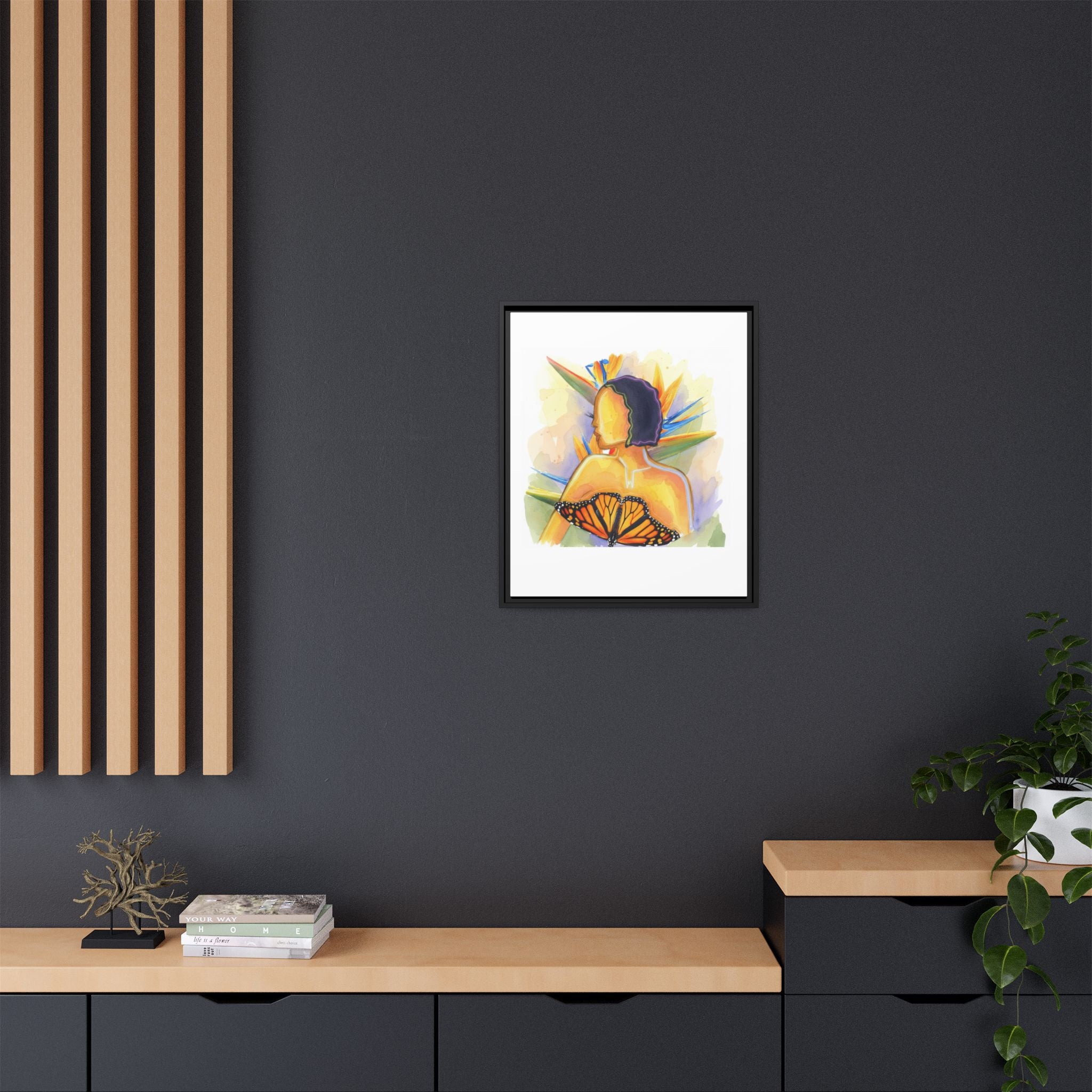 Matte Canvas, Framed (Multi-color)