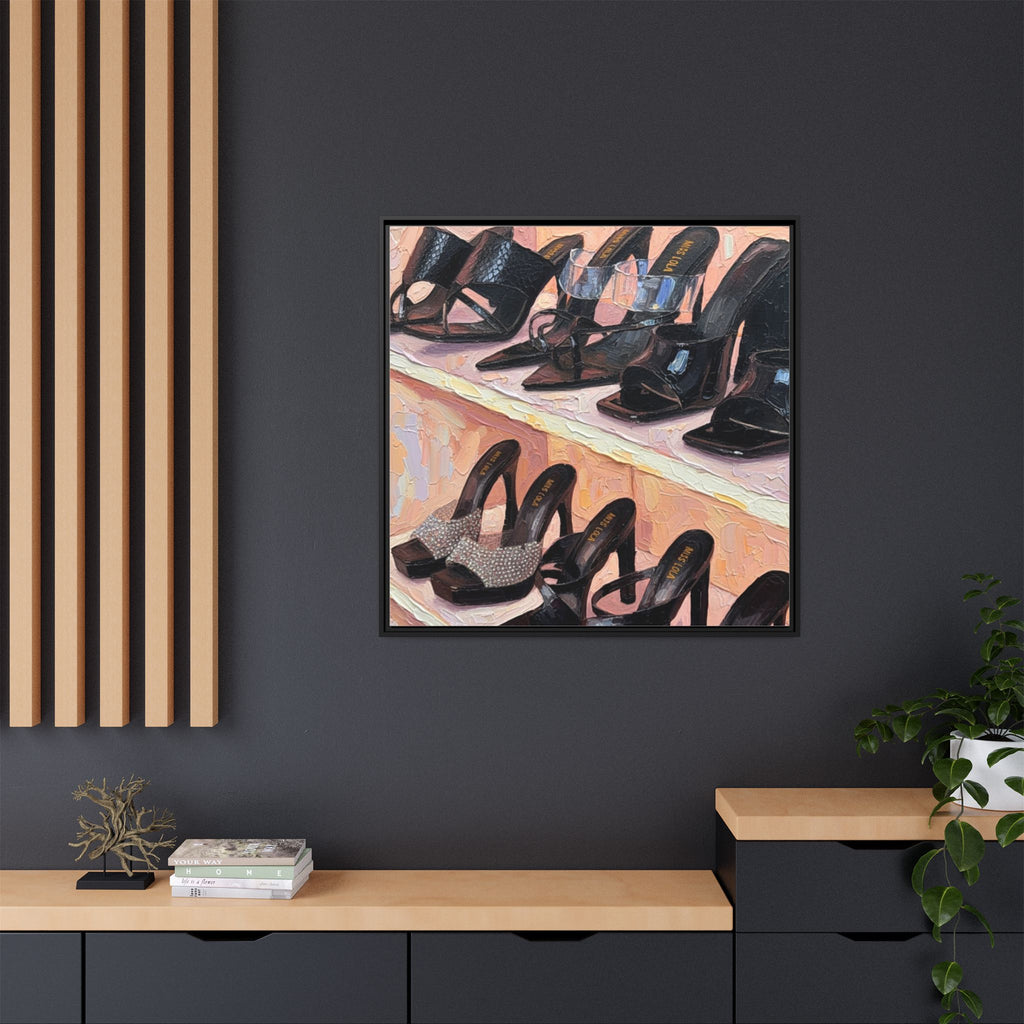 Luxury heels Matte Canvas, Framed (Multi-color)