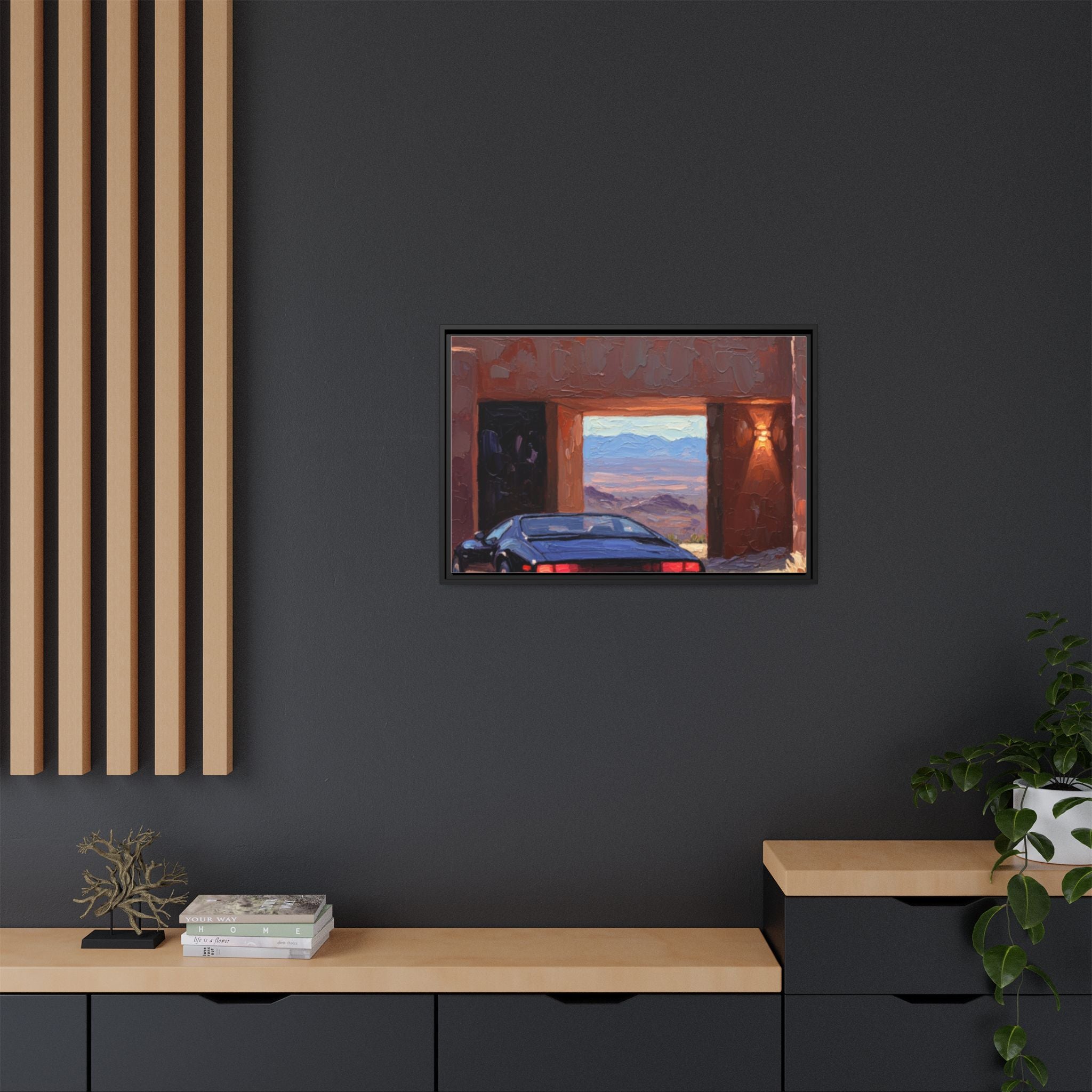 Matte Canvas, Framed (Multi-color)