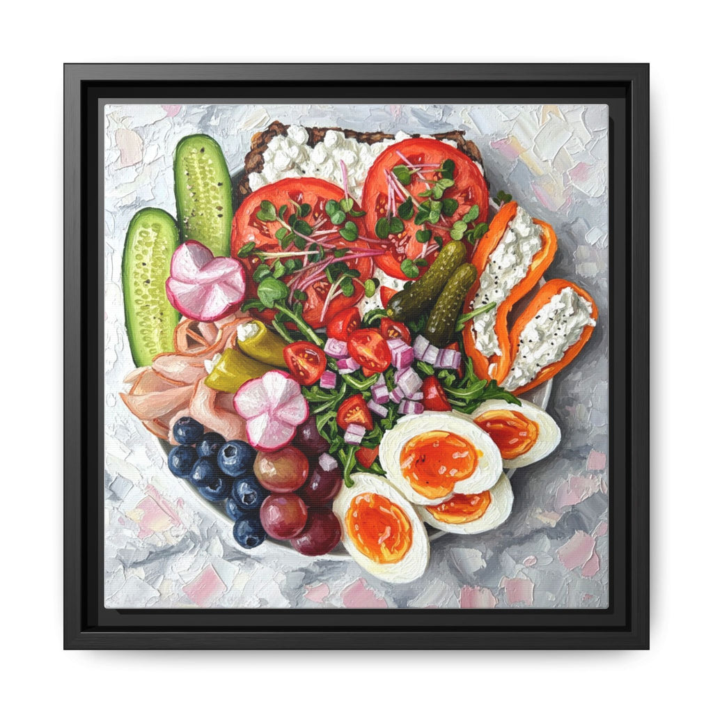 Healthy Meal Canvas Print Kitchen Art