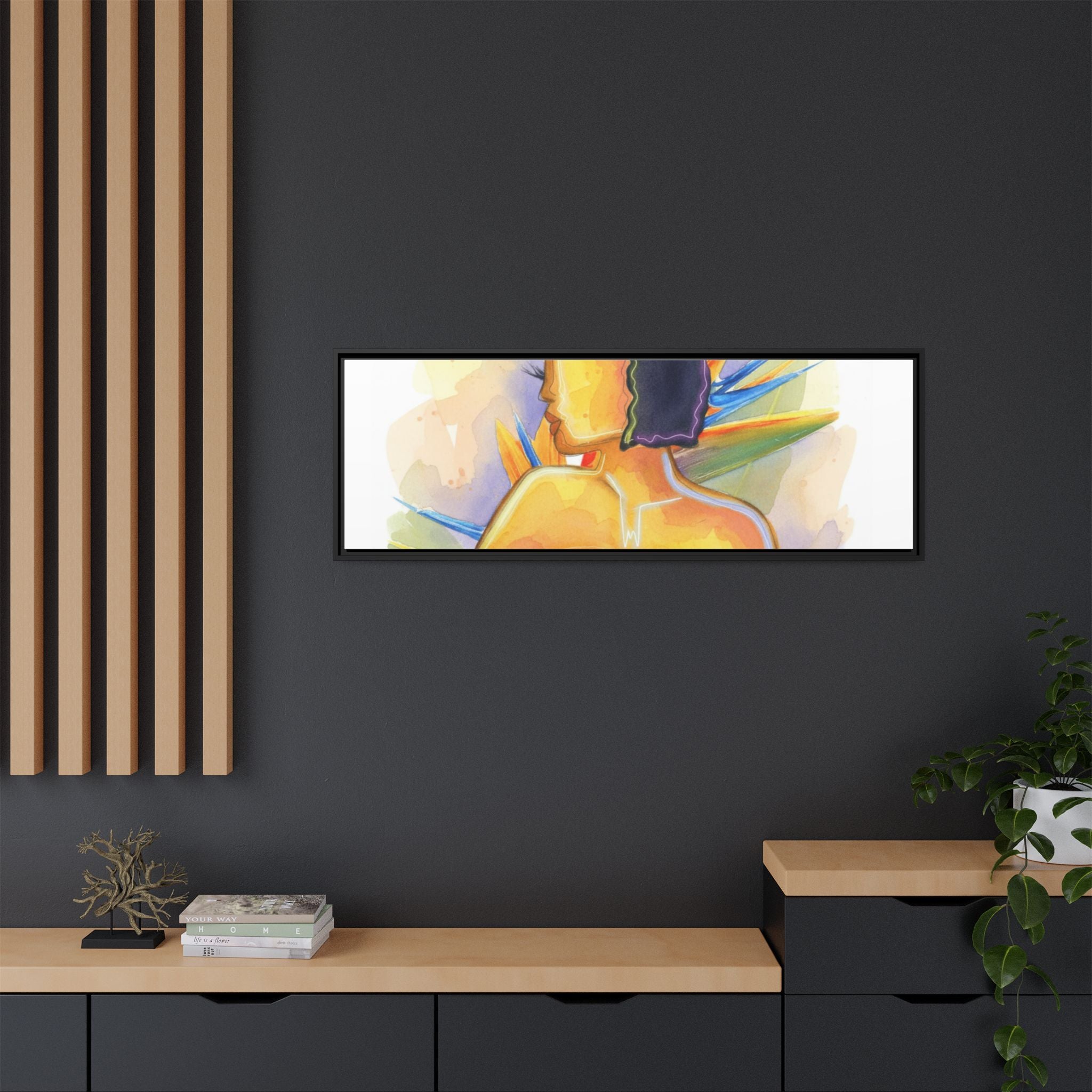 Matte Canvas, Framed (Multi-color)