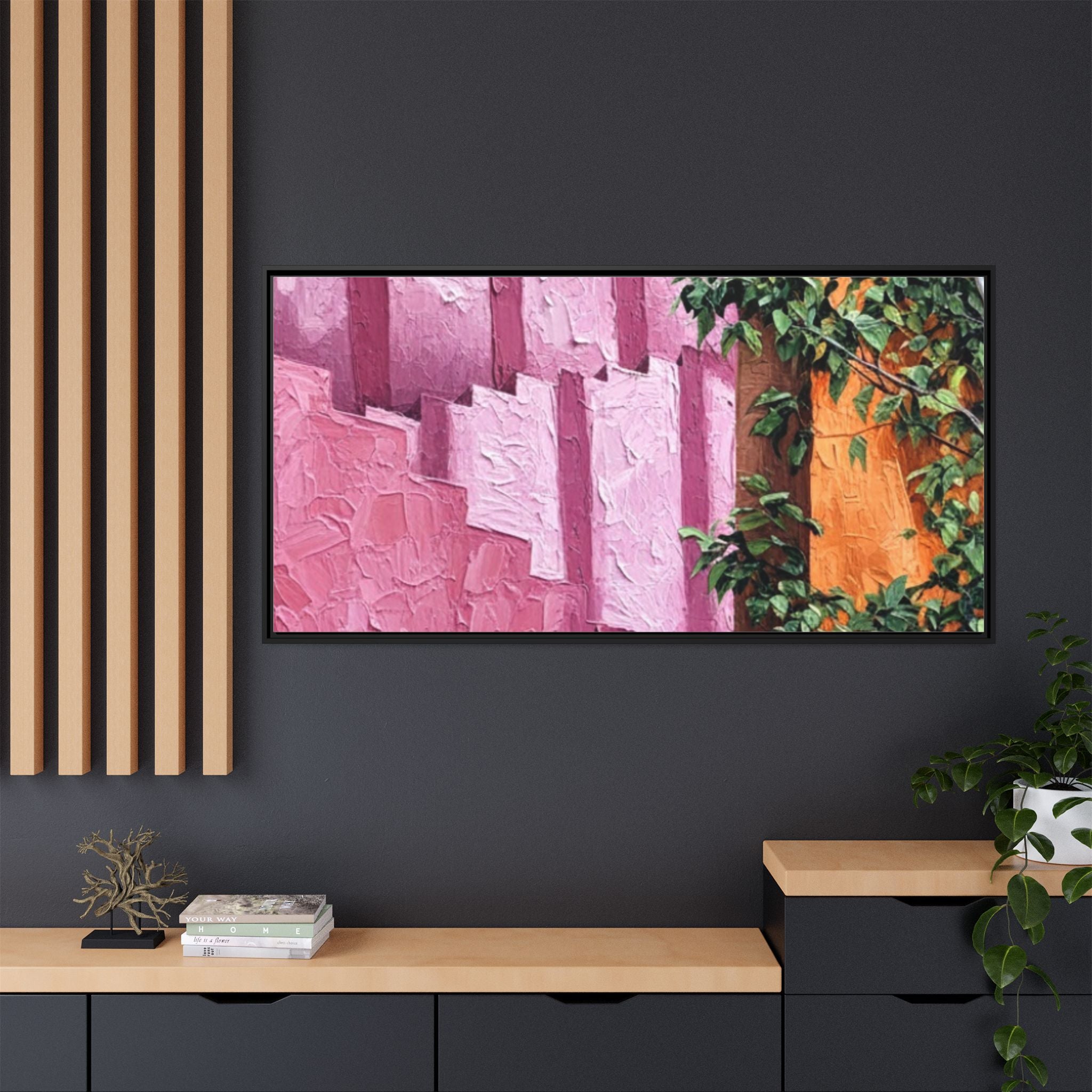 Matte Canvas, Framed (Multi-color)
