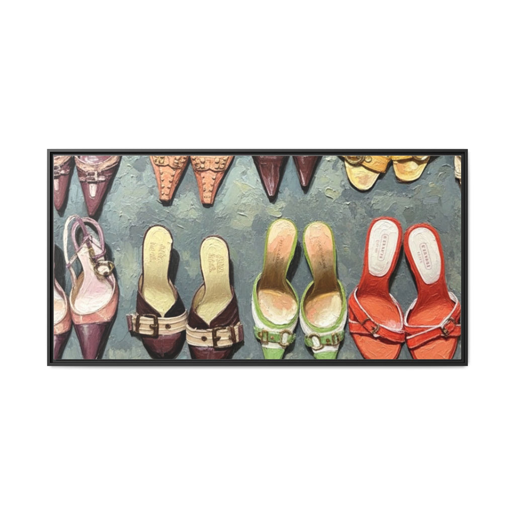 Luxury heels Matte Canvas, Framed (Multi-color)