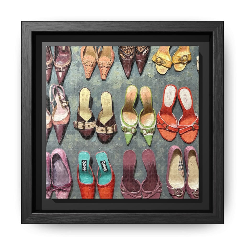 Luxury heels Matte Canvas, Framed (Multi-color)