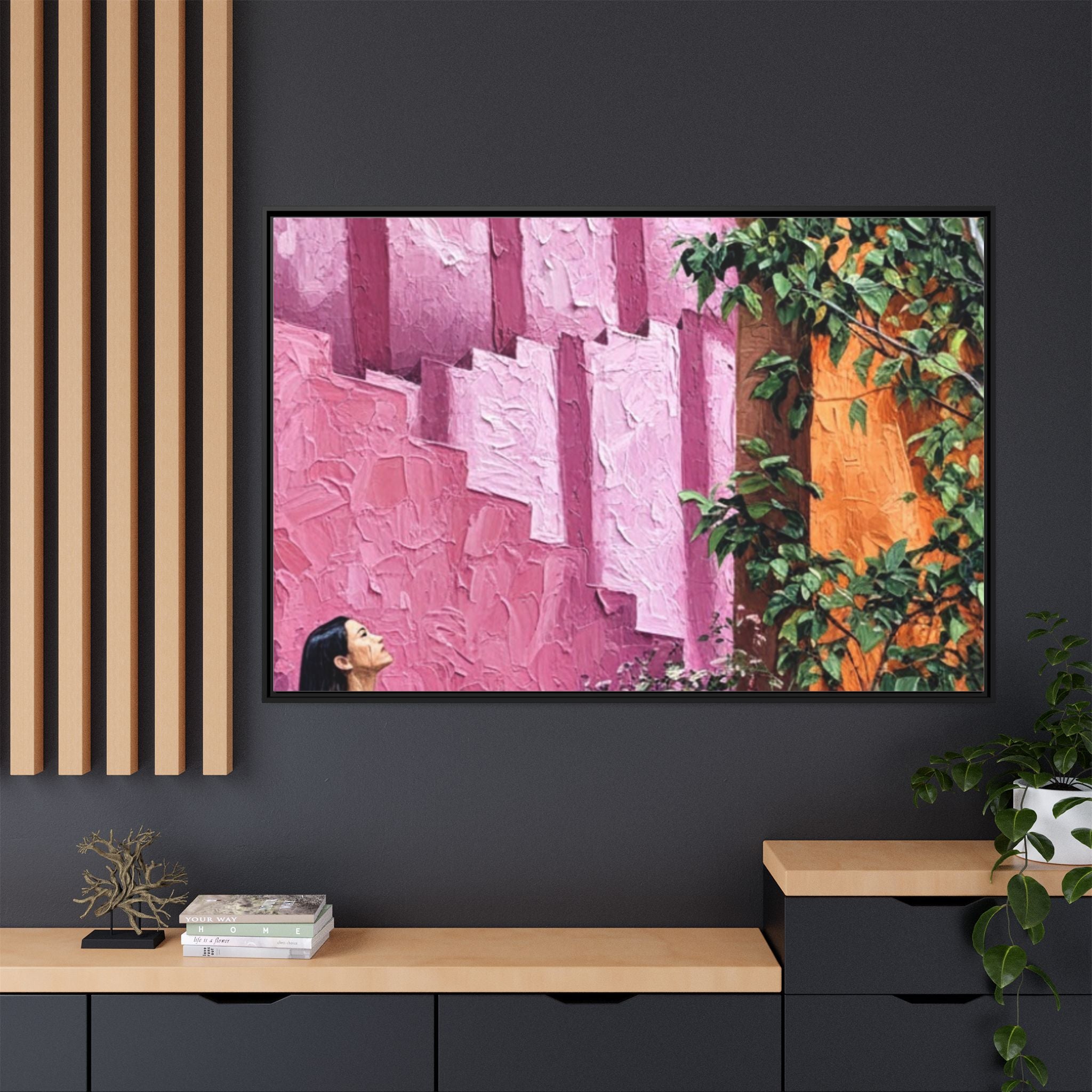 Matte Canvas, Framed (Multi-color)