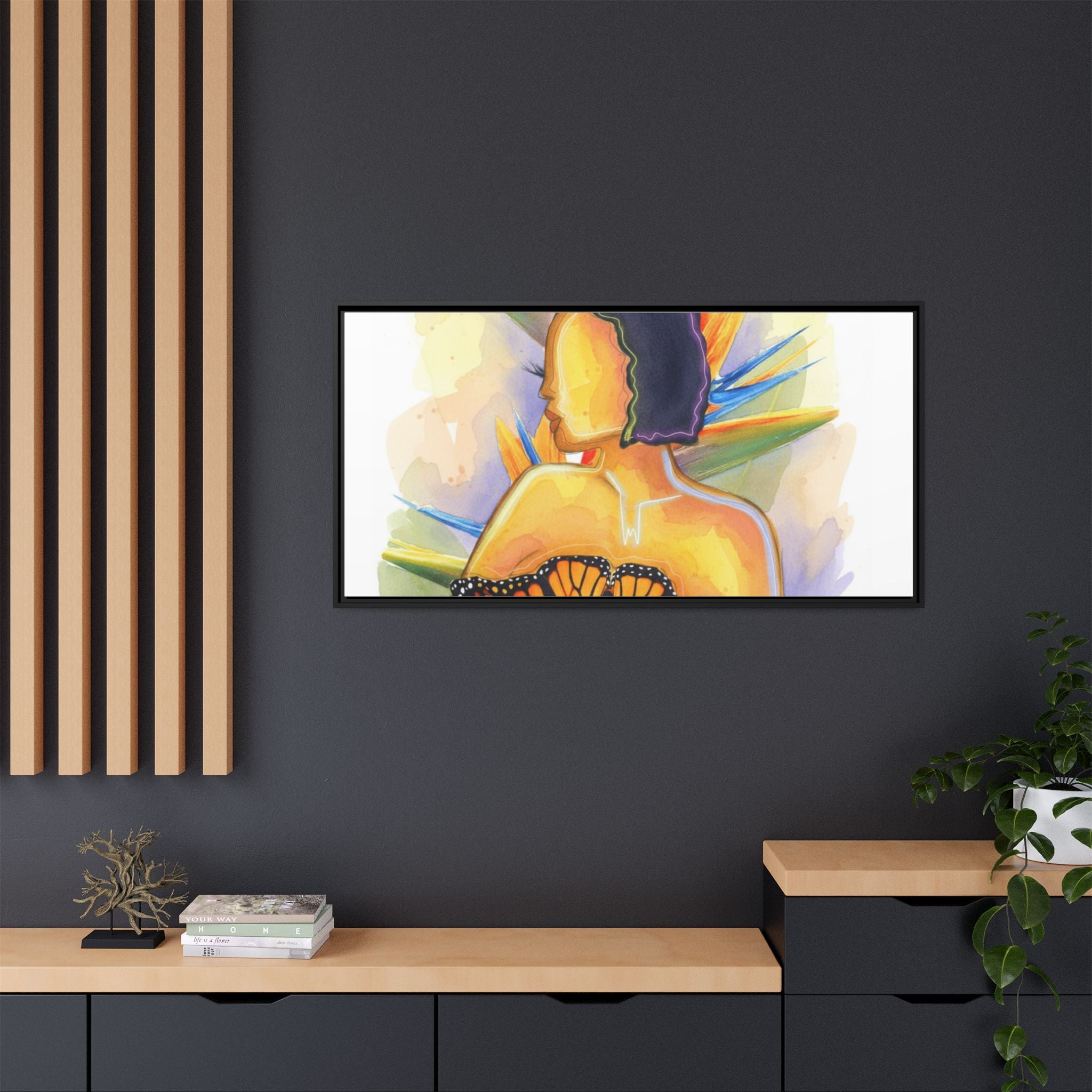 Matte Canvas, Framed (Multi-color)
