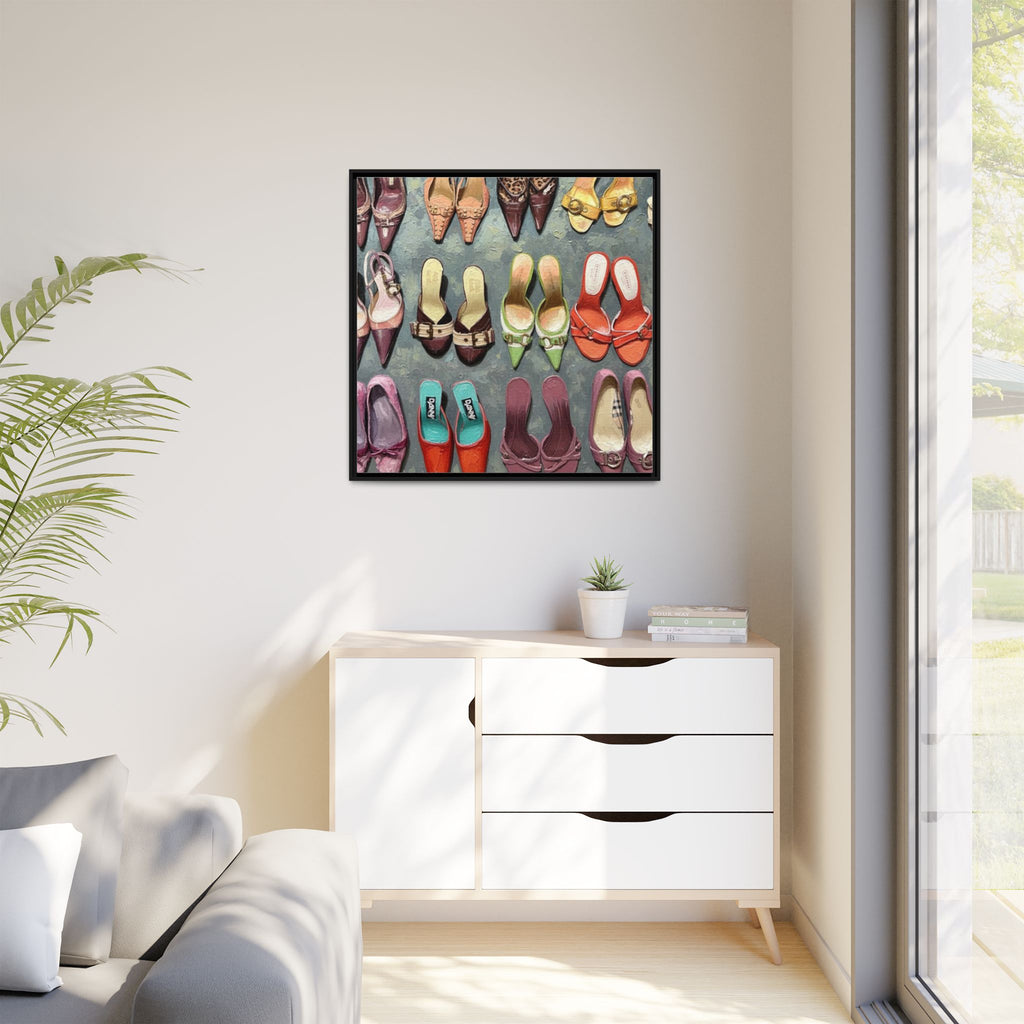 Luxury heels Matte Canvas, Framed (Multi-color)