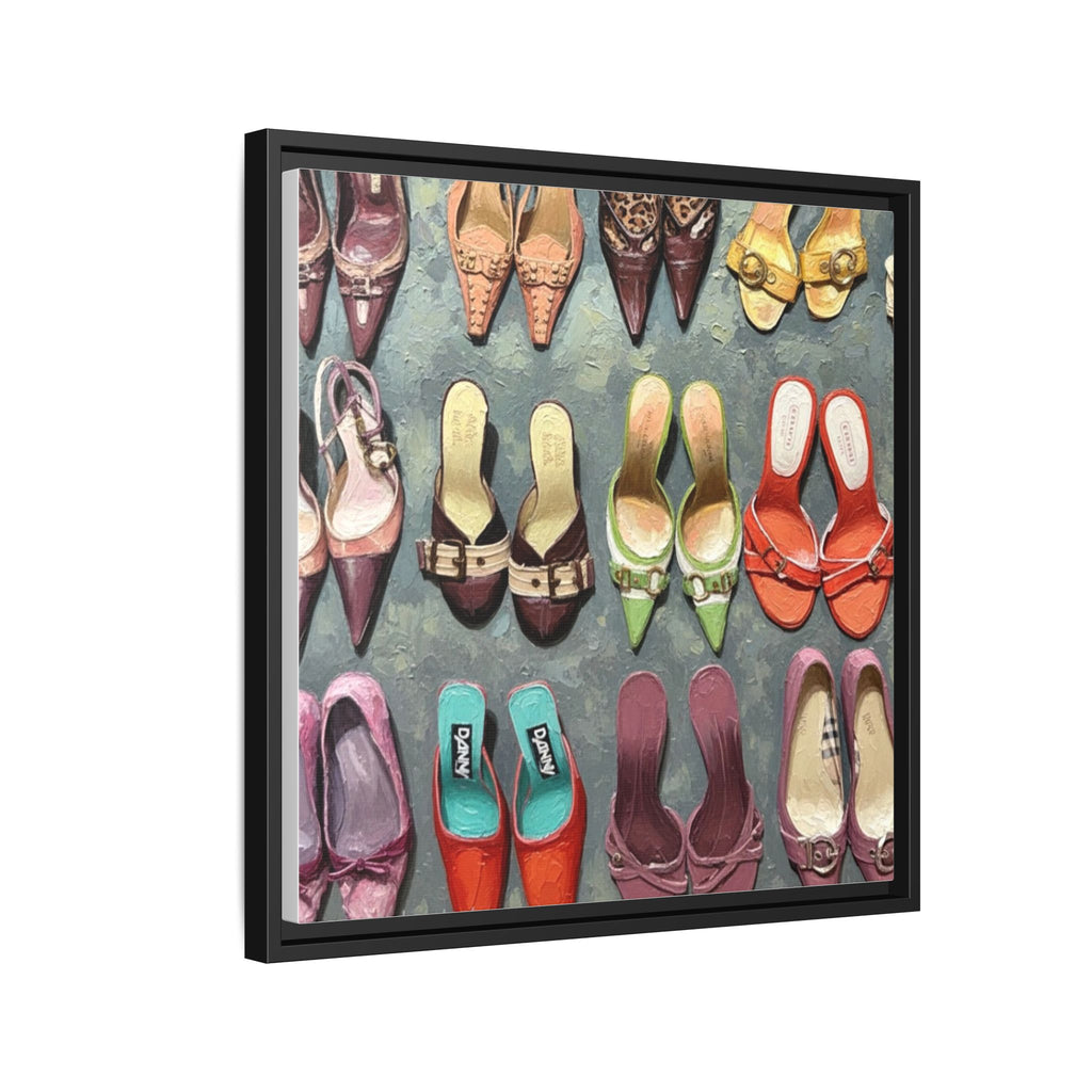 Luxury heels Matte Canvas, Framed (Multi-color)
