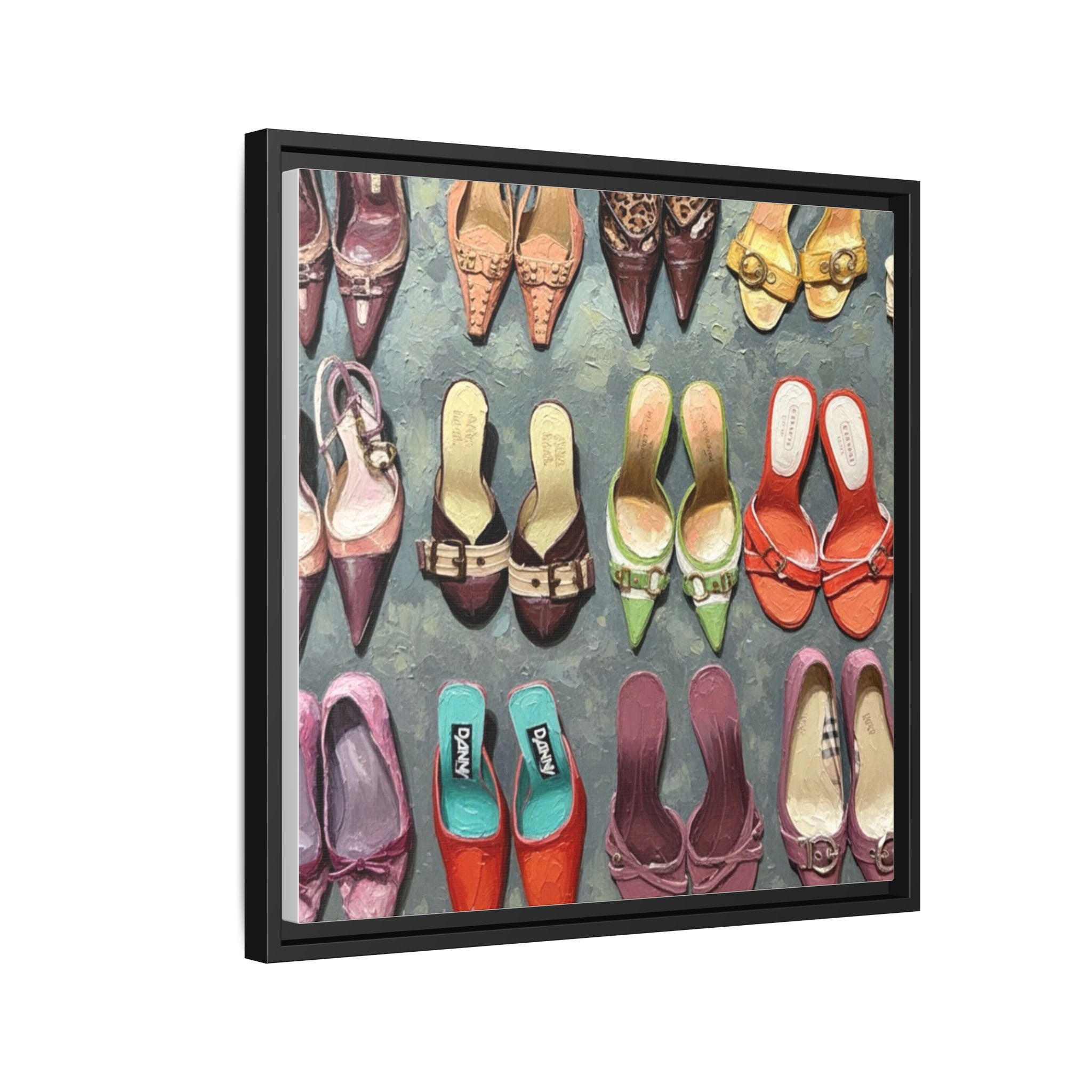 Luxury heels Matte Canvas, Framed (Multi-color)