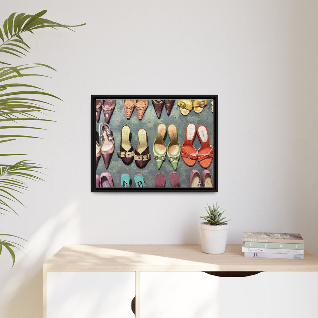 Luxury heels Matte Canvas, Framed (Multi-color)